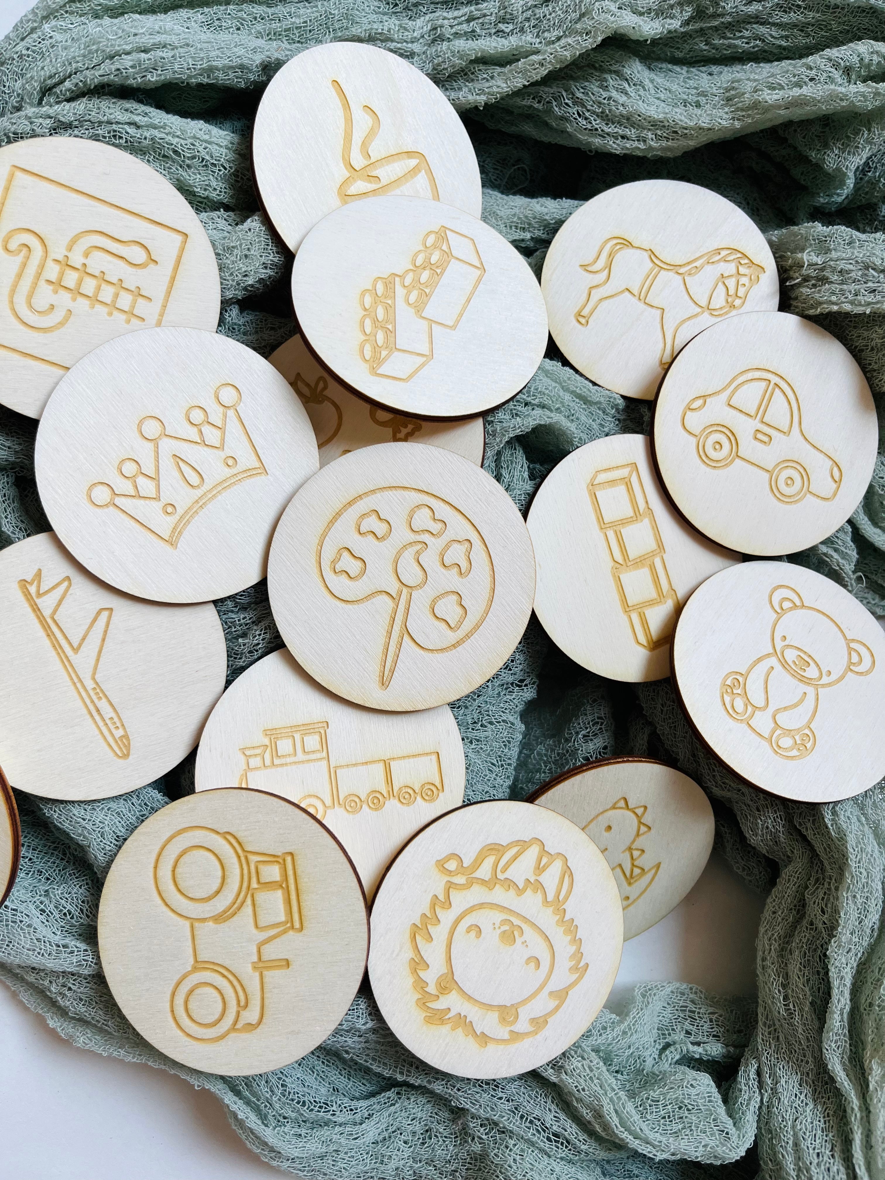 Kinderzimmer Ordnung | Sortierschilder mit Klett | für Trofast und andere Regale