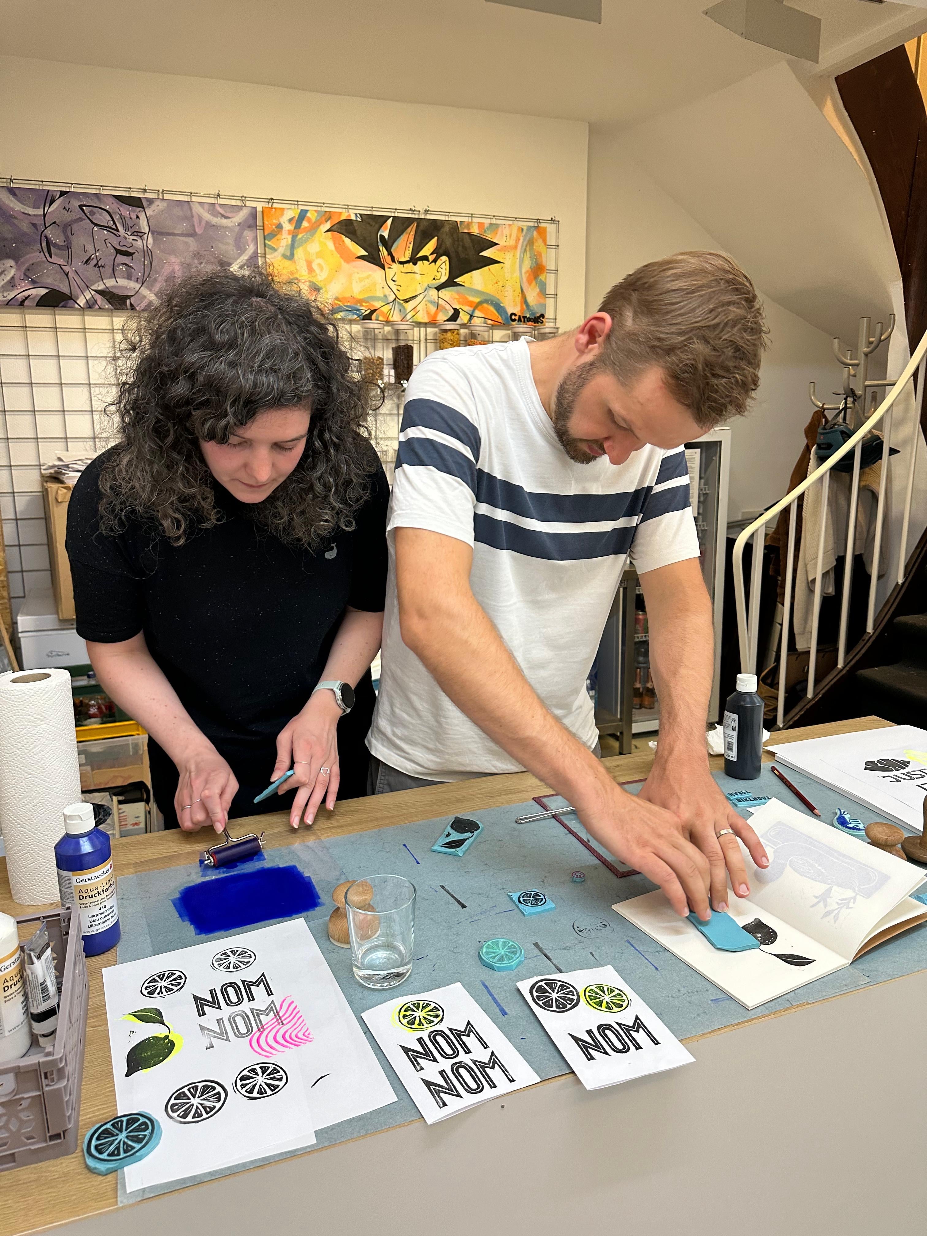 BLOCKPRINT WORKSHOP mit Julia
