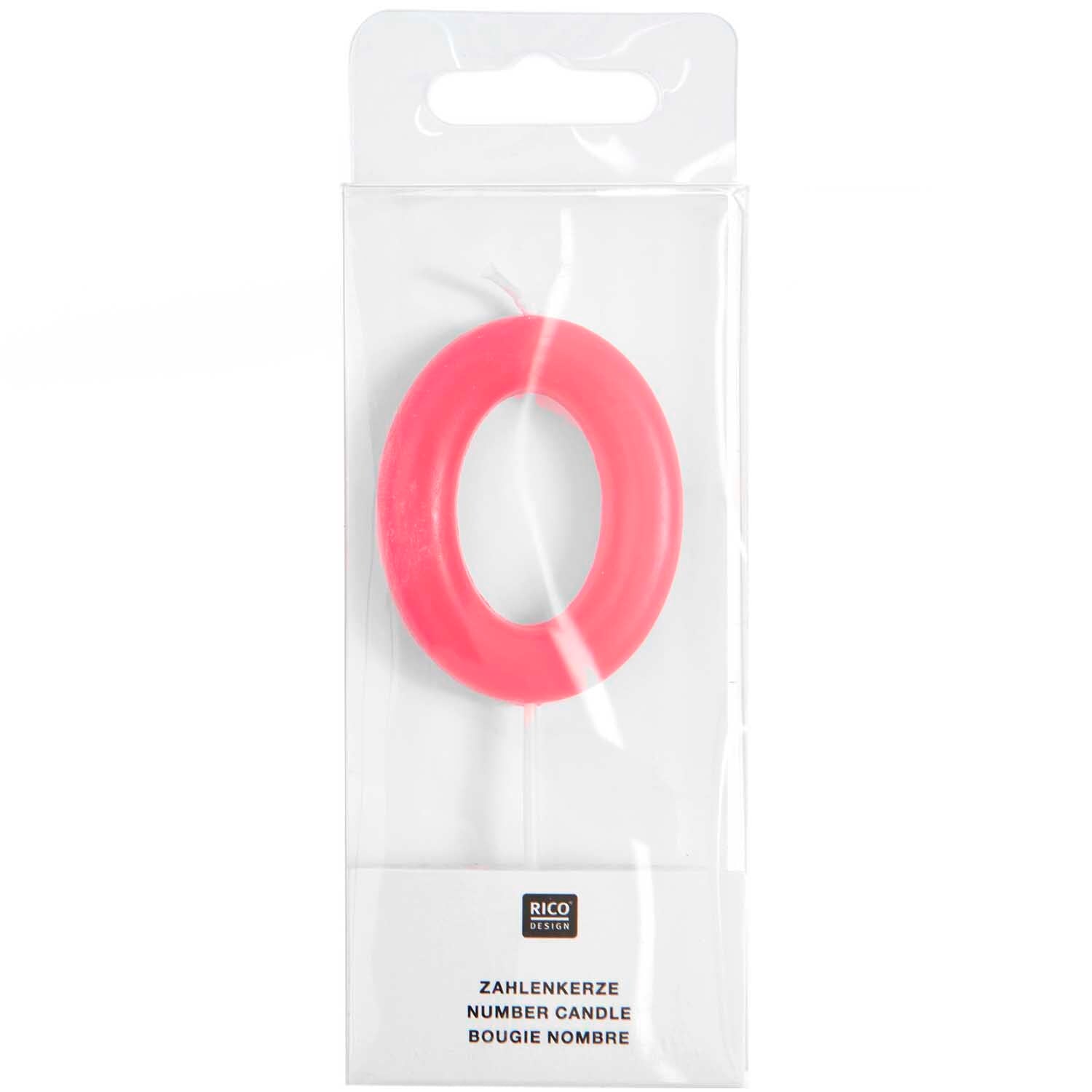 Geburtstagszahl | Zahlenkerze | Rico | NEONPINK