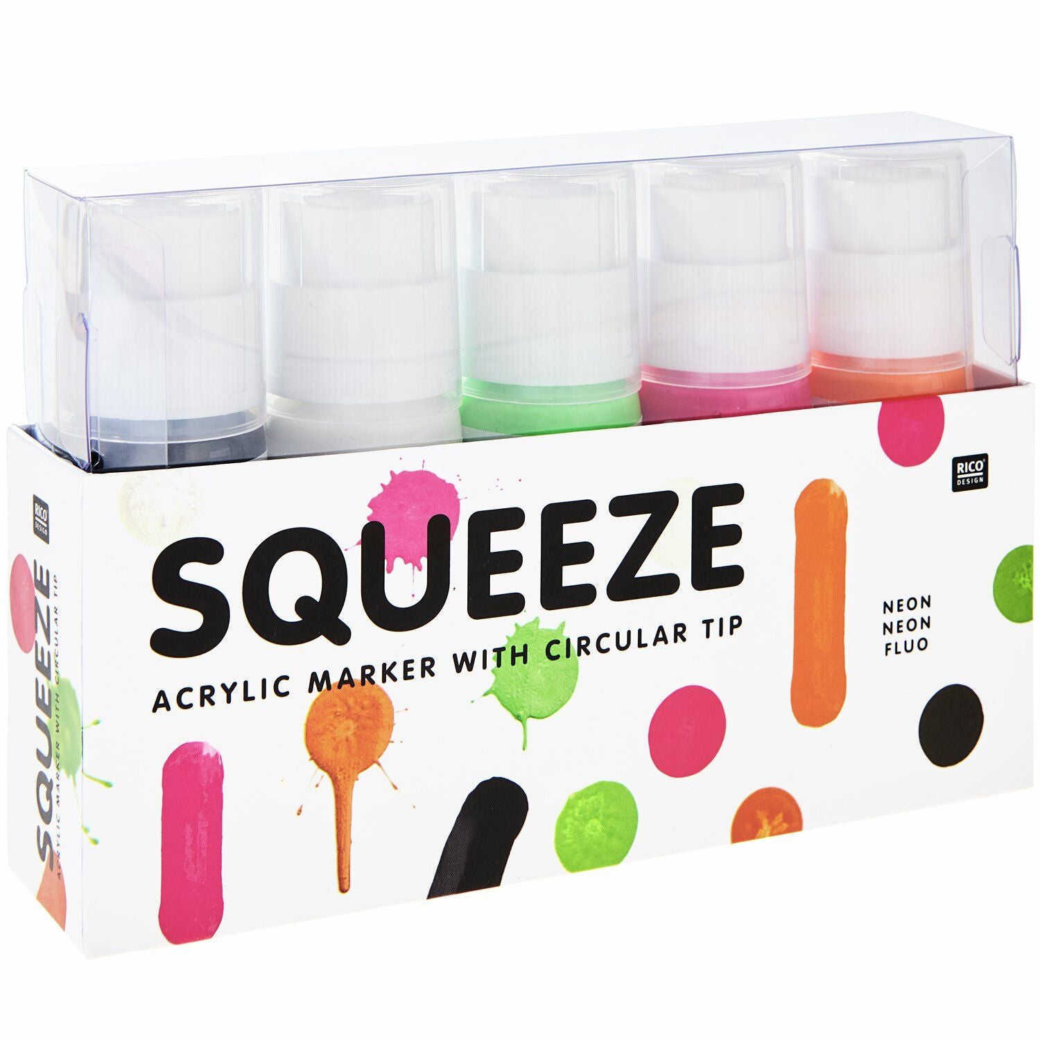 Squeezy Malstifte NEON | Acrylmalerei | Kreativzeit zu Hause