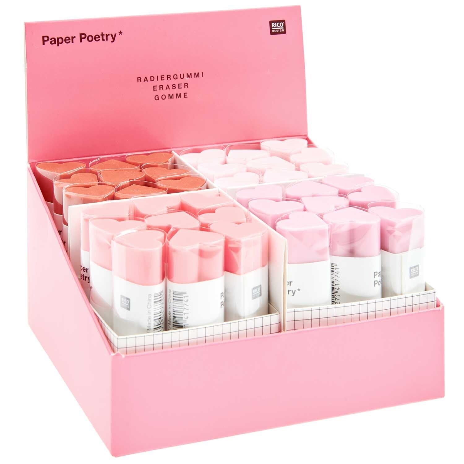 Radiergummi Herz | Paper Poetry | Einschulung | Schulkind | Rico Design