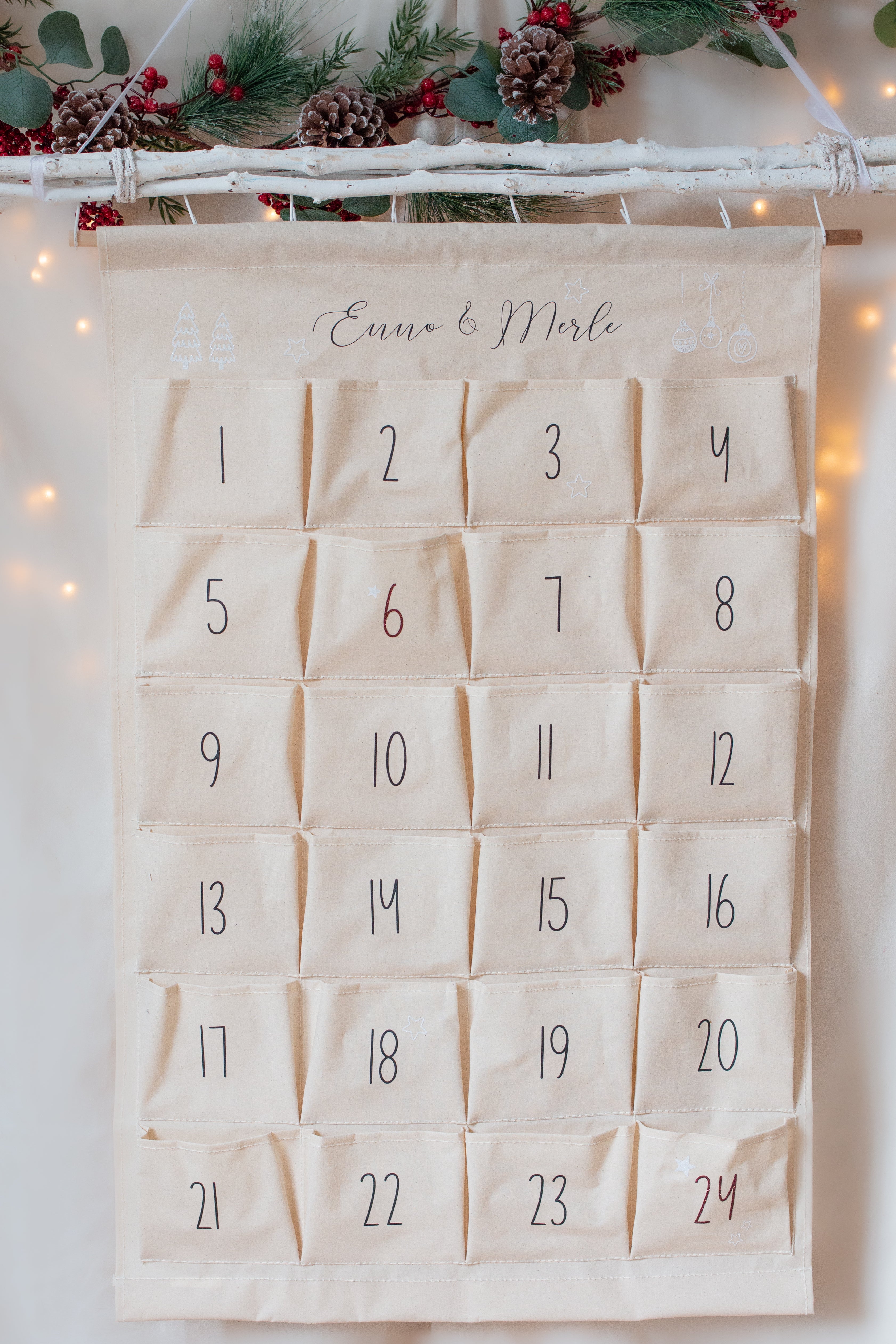 Adventskalender | wiederverwendbar | personalisiert