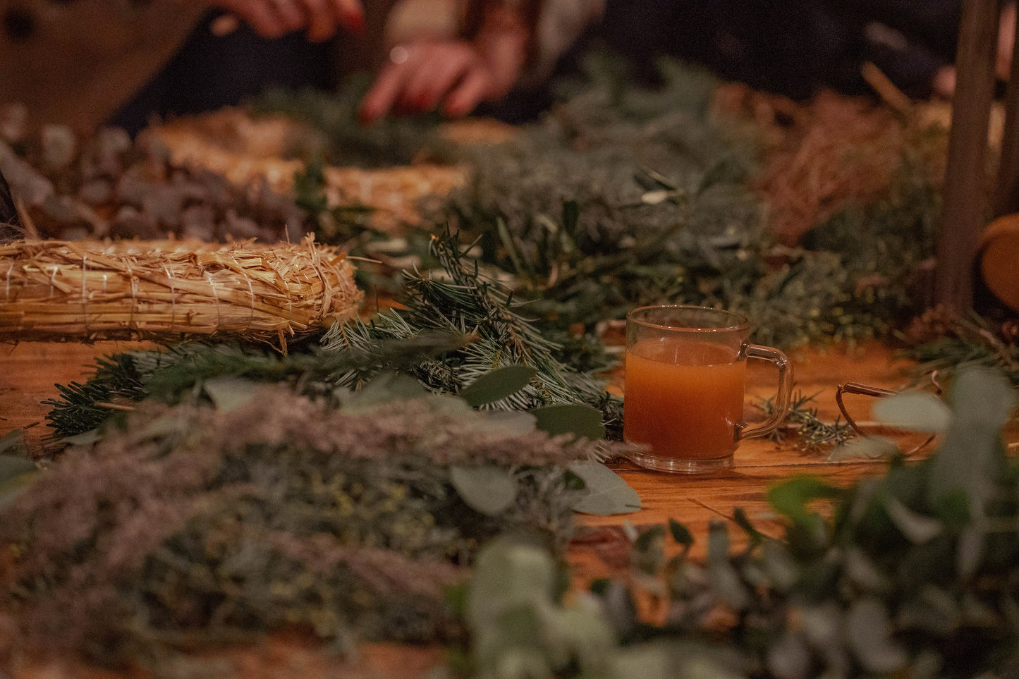 Adventskranz-Workshop mit Anna von Miscanthus
