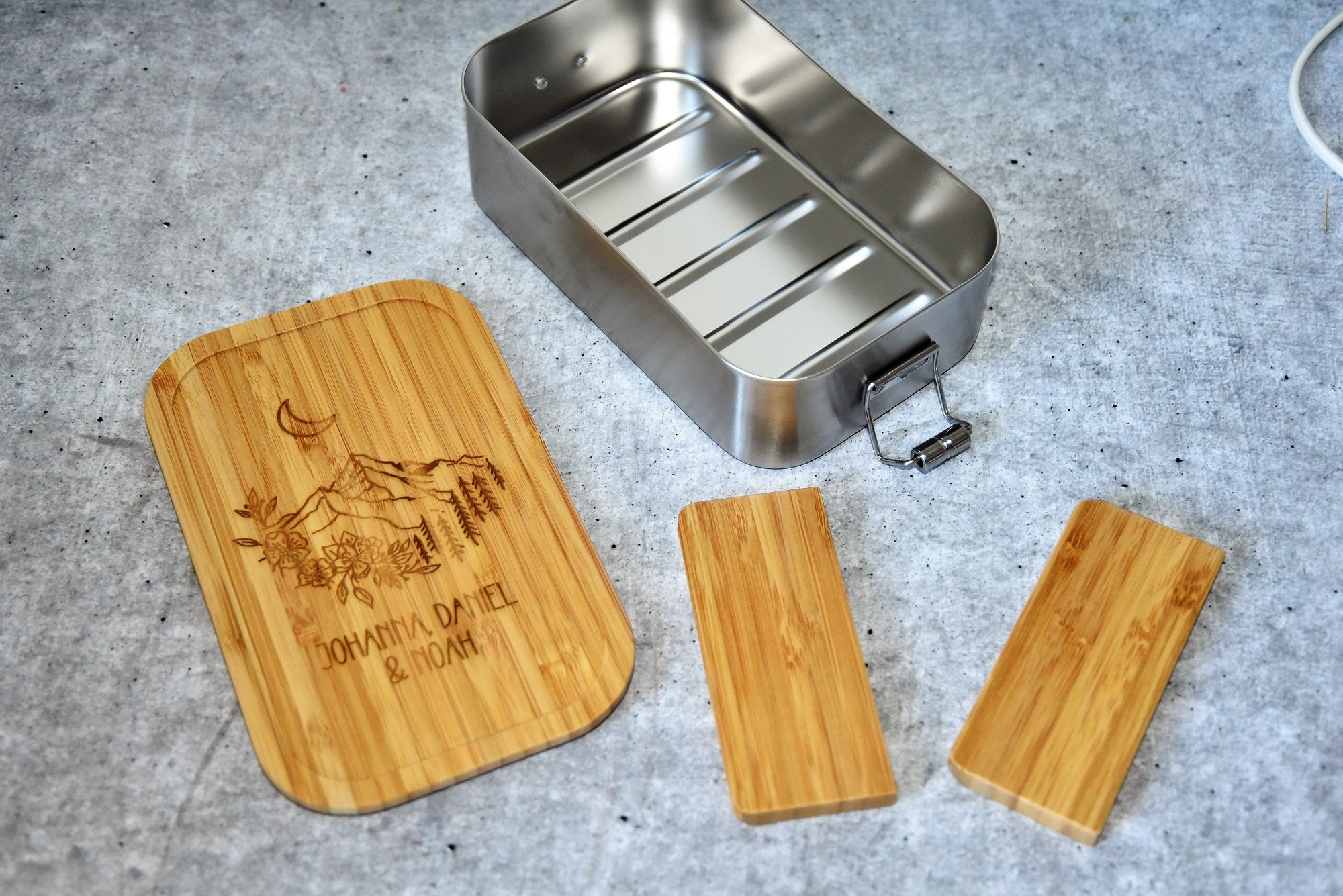 Brotdose für Erwachsene | Bergliebe | Hochzeitsgeschenk für Wanderer | Natur