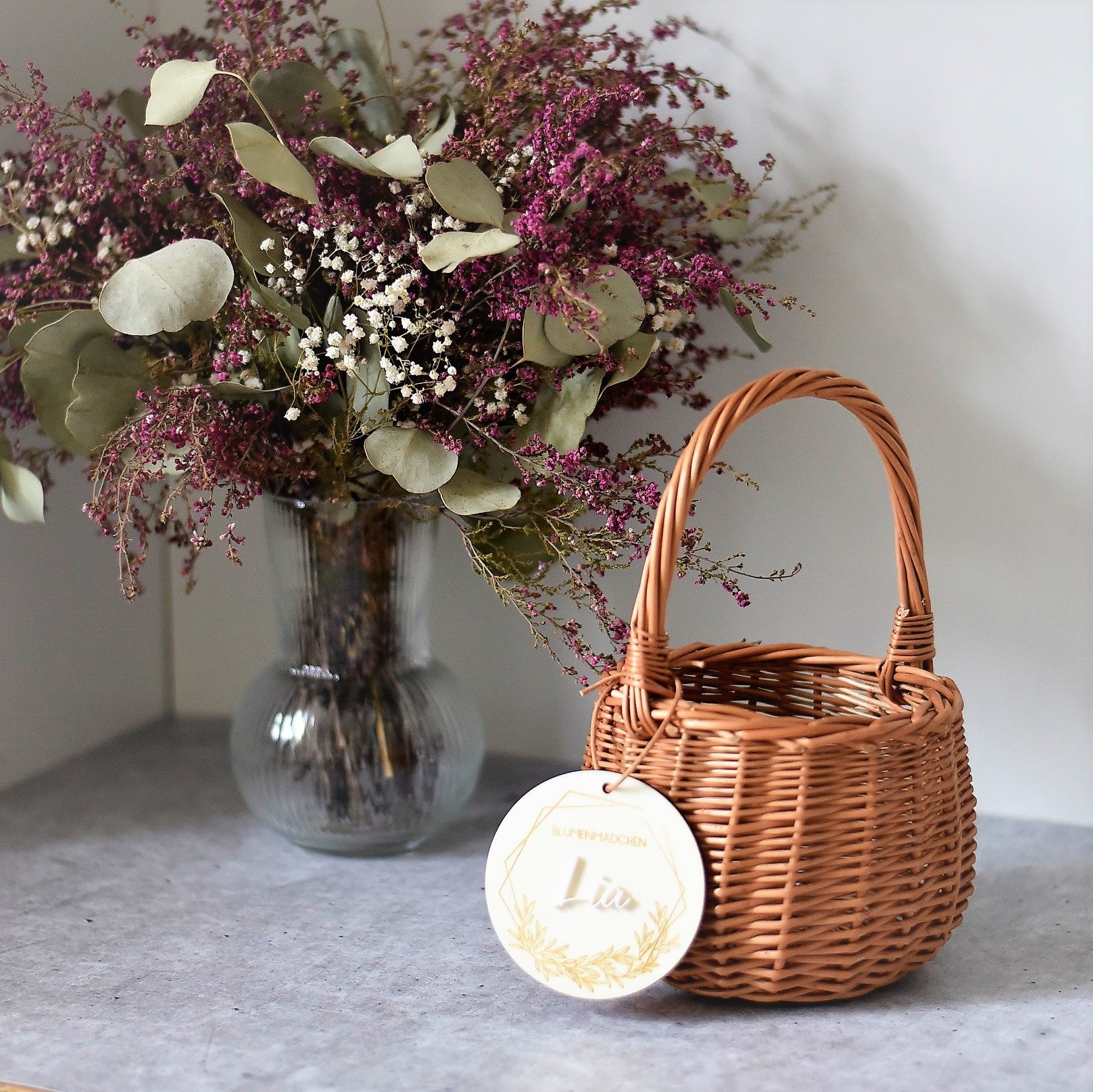 Blumenmädchenkorb | echte Weide | deutsche Produktion
