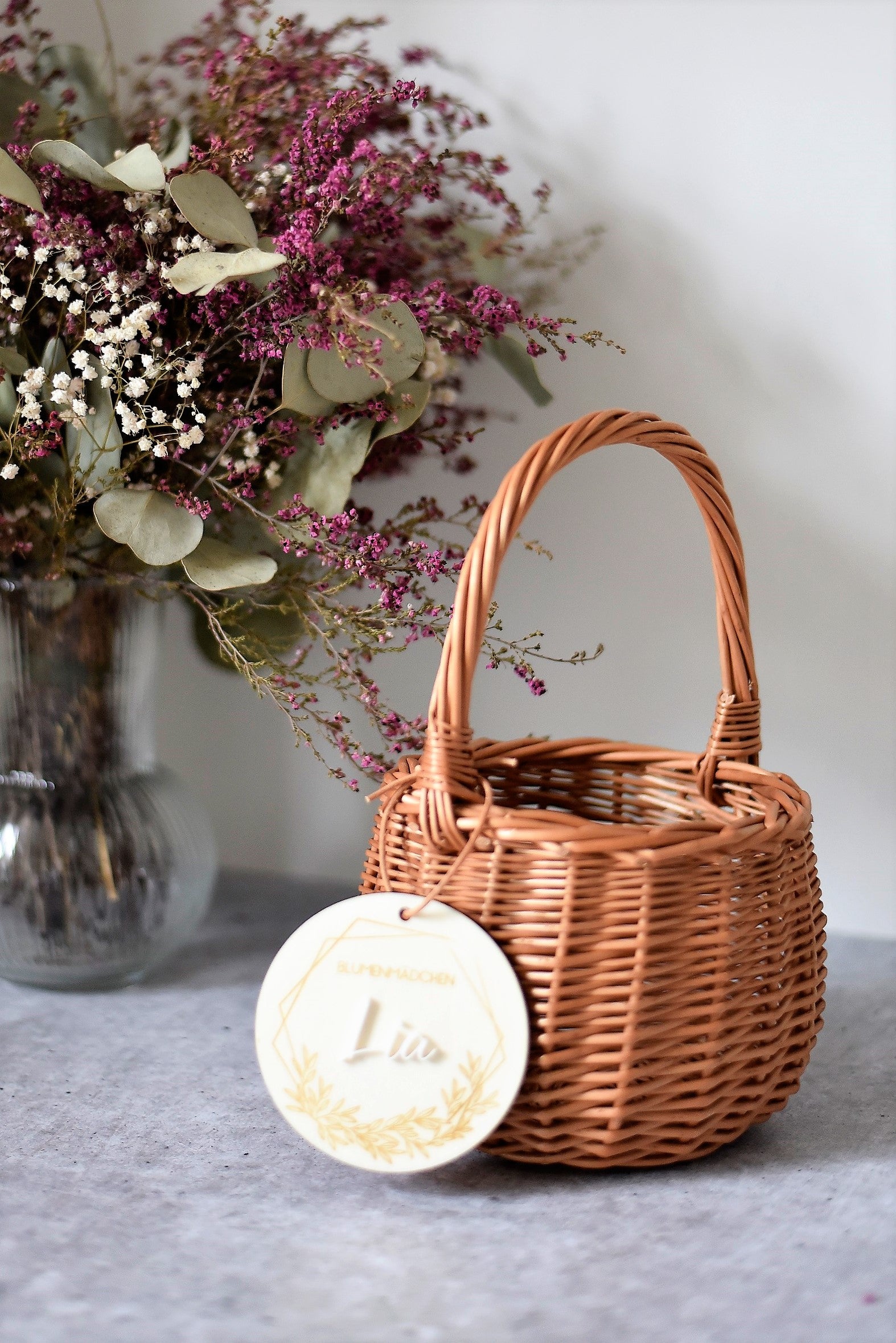 Blumenmädchenkorb | echte Weide | deutsche Produktion