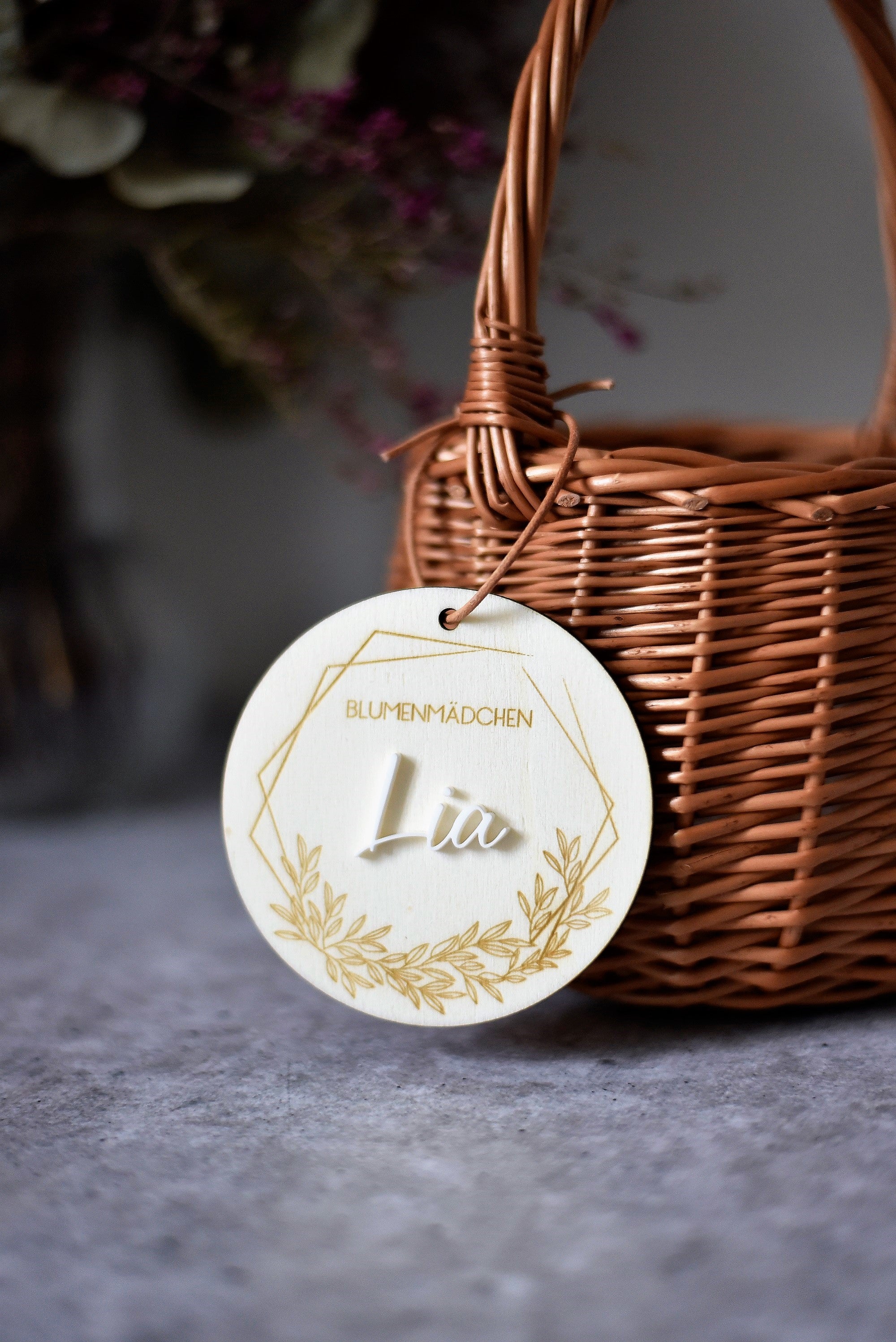 Blumenmädchenkorb | echte Weide | deutsche Produktion