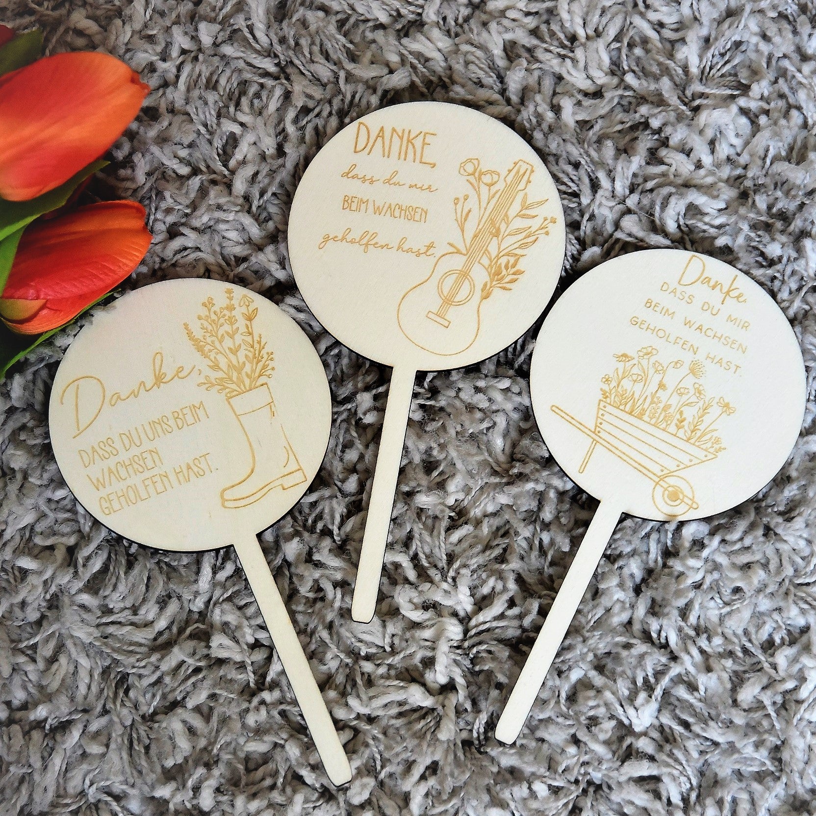 Blumenstecker | Abschiedsgeschenk Kindergarten | Geschenk Erzieher
