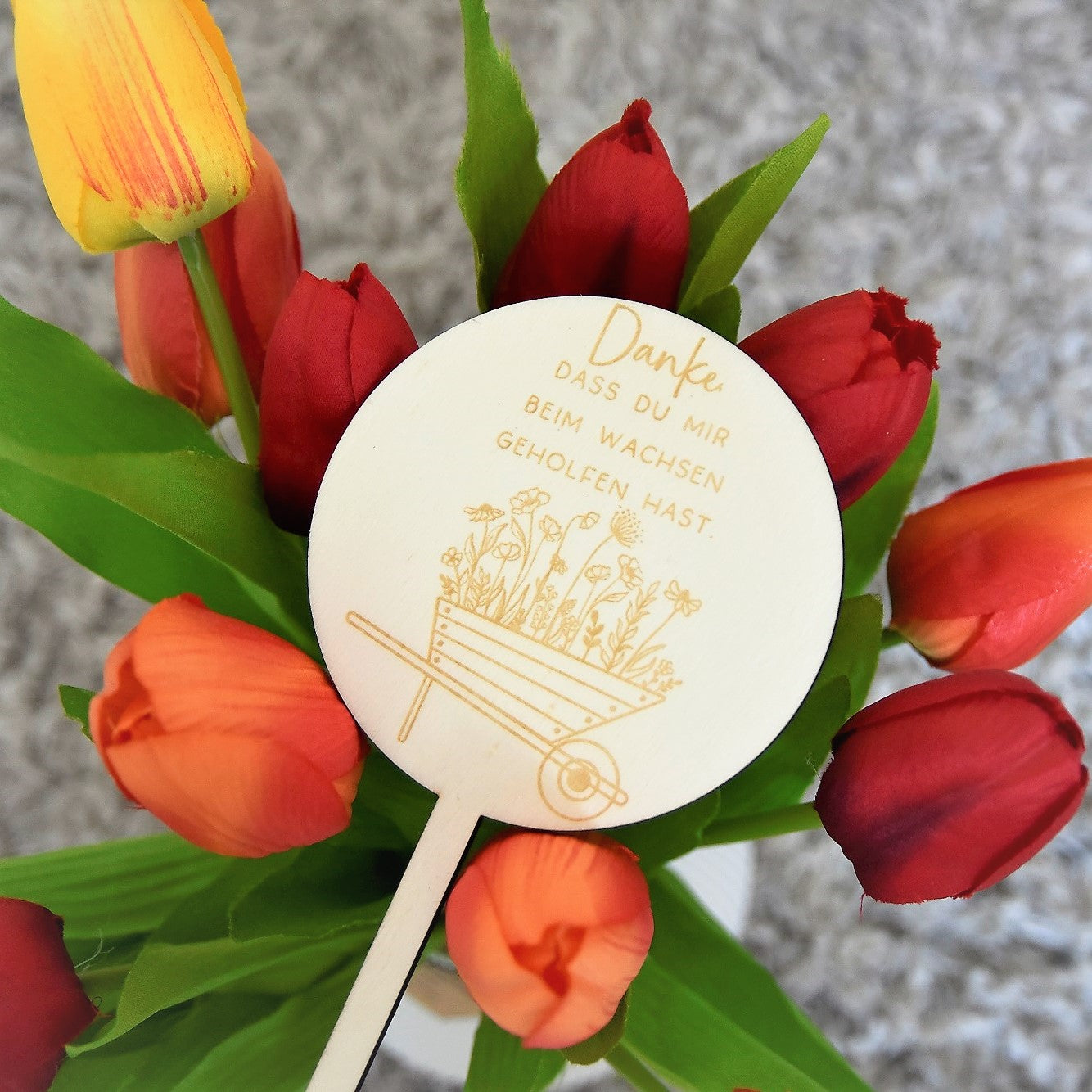 Blumenstecker | Abschiedsgeschenk Kindergarten | Geschenk Erzieher