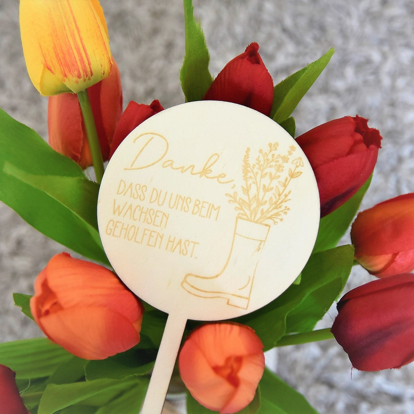 Blumenstecker | Abschiedsgeschenk Kindergarten | Geschenk Erzieher