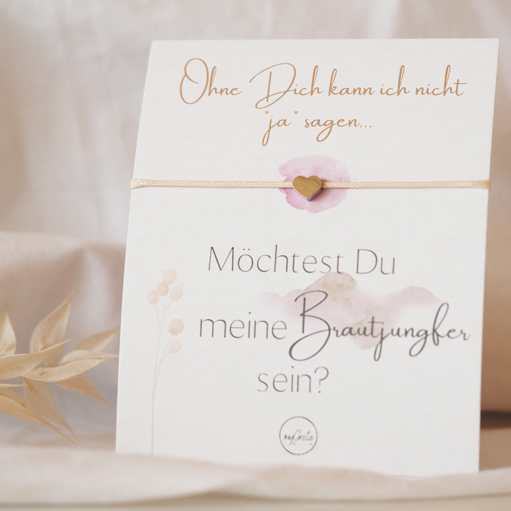 Möchtest du meine Brautjungfer werden? | Armbändchen Set | inkl. Geschenkverpackung | mygreta