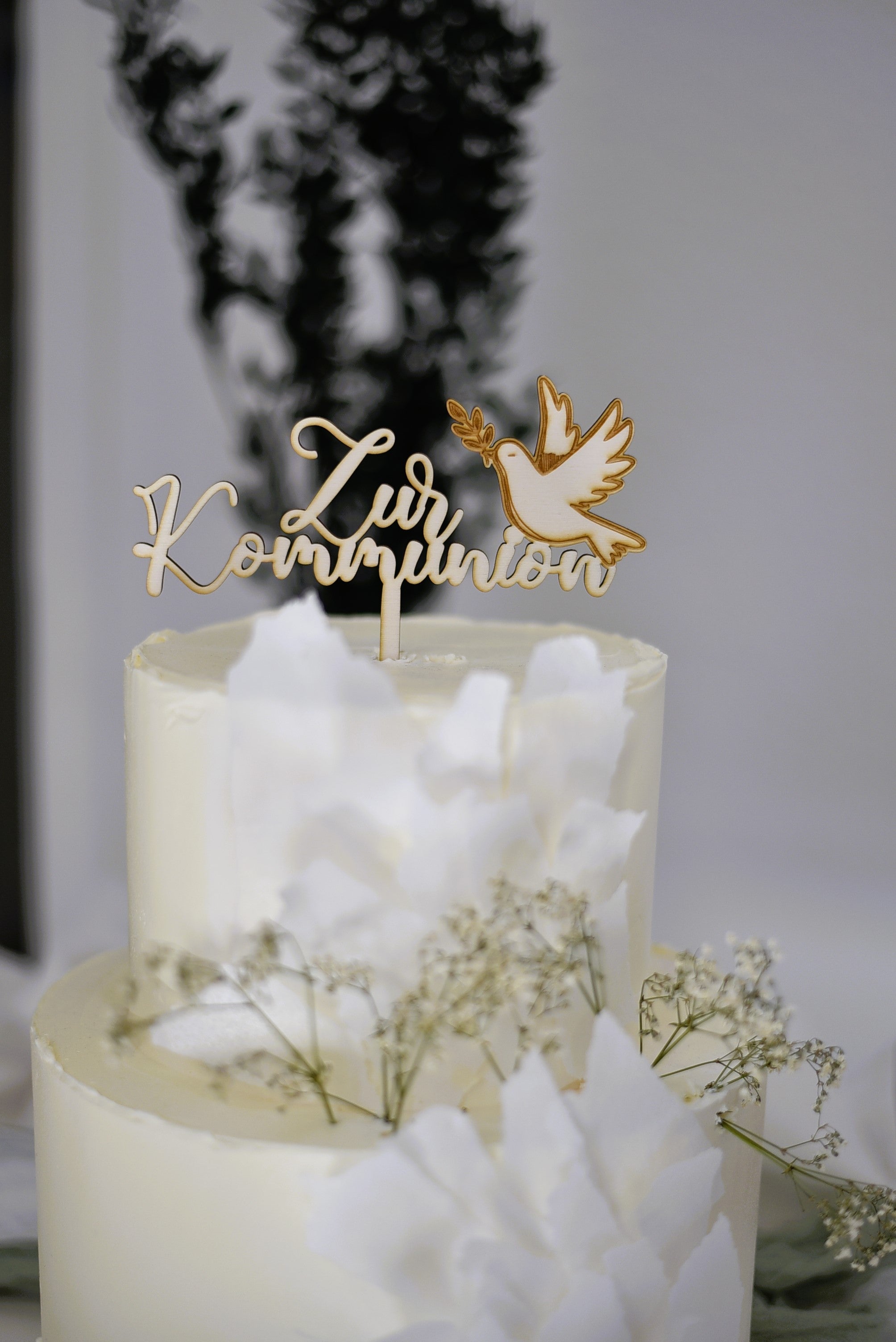 zur Kommunion | Caketopper aus Holz