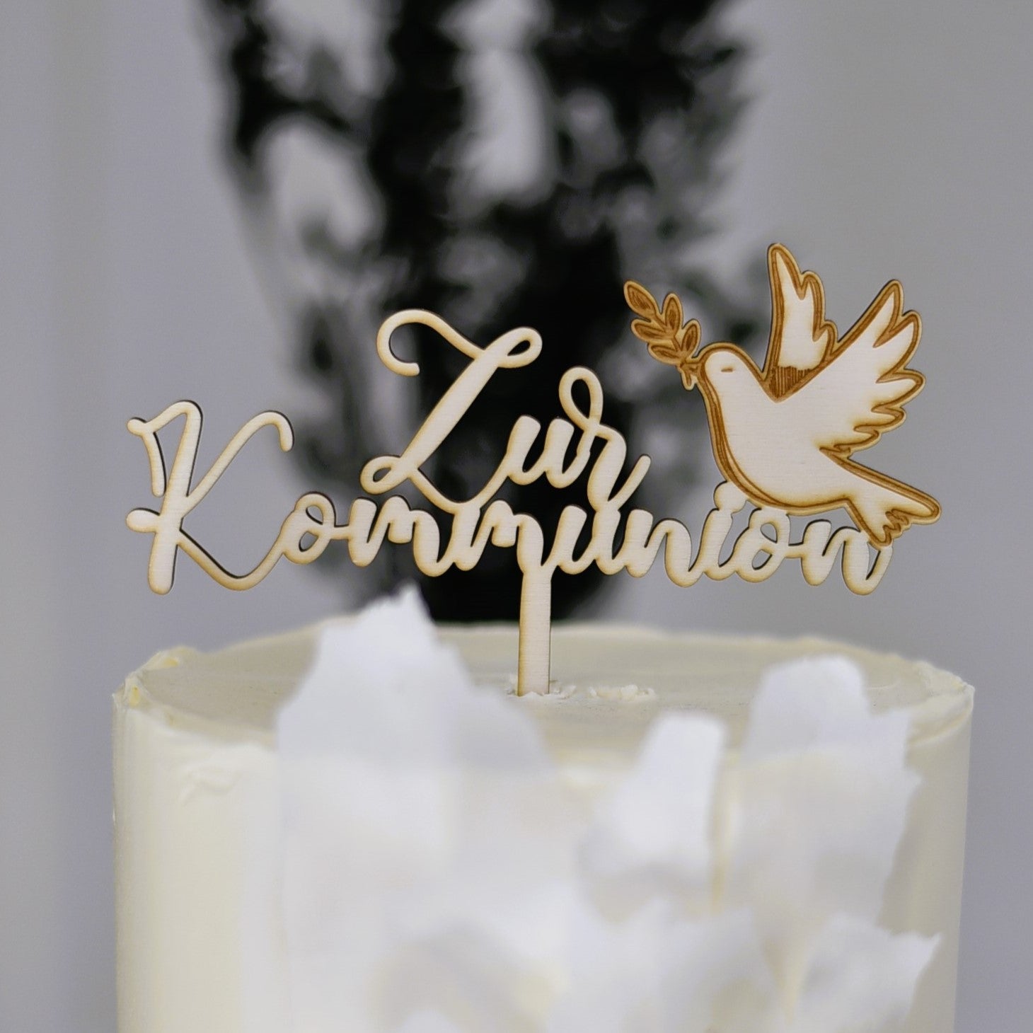 zur Kommunion | Caketopper aus Holz
