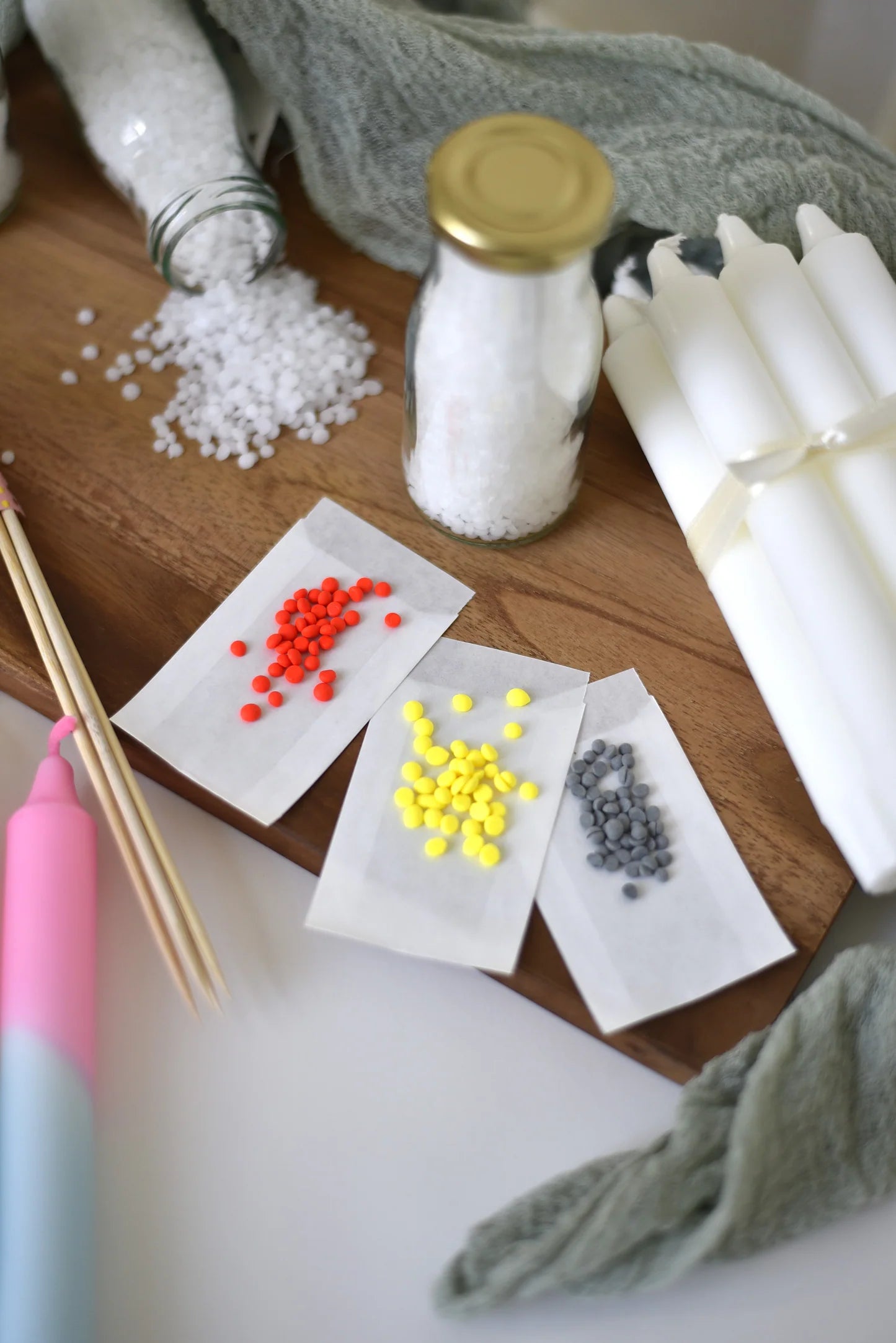 Dip-Dye-Set | DIY | Workshop für zu Hause | Kerzen dippen | Kreativzeit | Home Kit | JGA to go