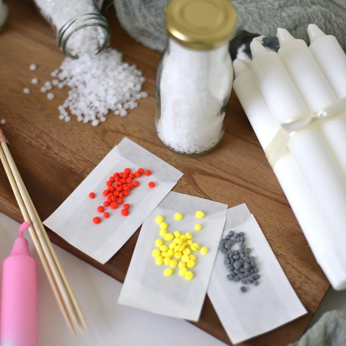 Dip-Dye-Set | DIY | Workshop für zu Hause | Kerzen dippen | Kreativzeit | Home Kit | JGA to go