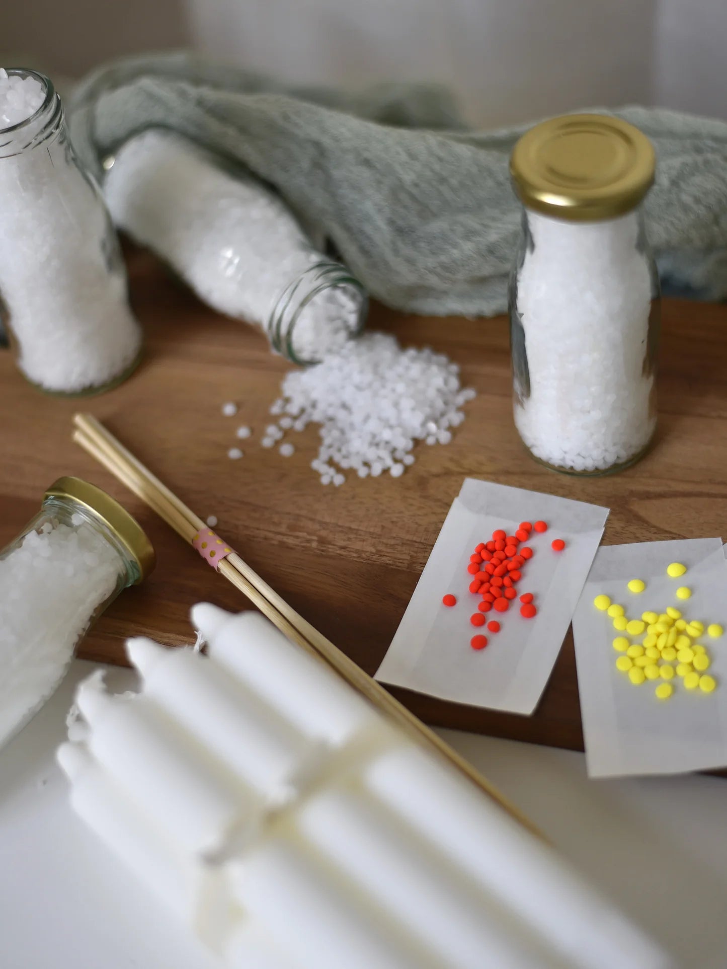 Dip-Dye-Set | DIY | Workshop für zu Hause | Kerzen dippen | Kreativzeit | Home Kit | JGA to go