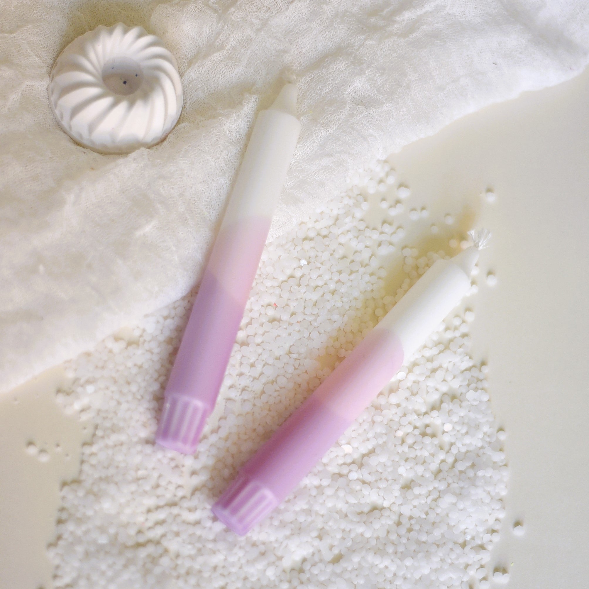 Dip Dye Kerze "Frühlingsabend" | Handmade by Rosmarinparty