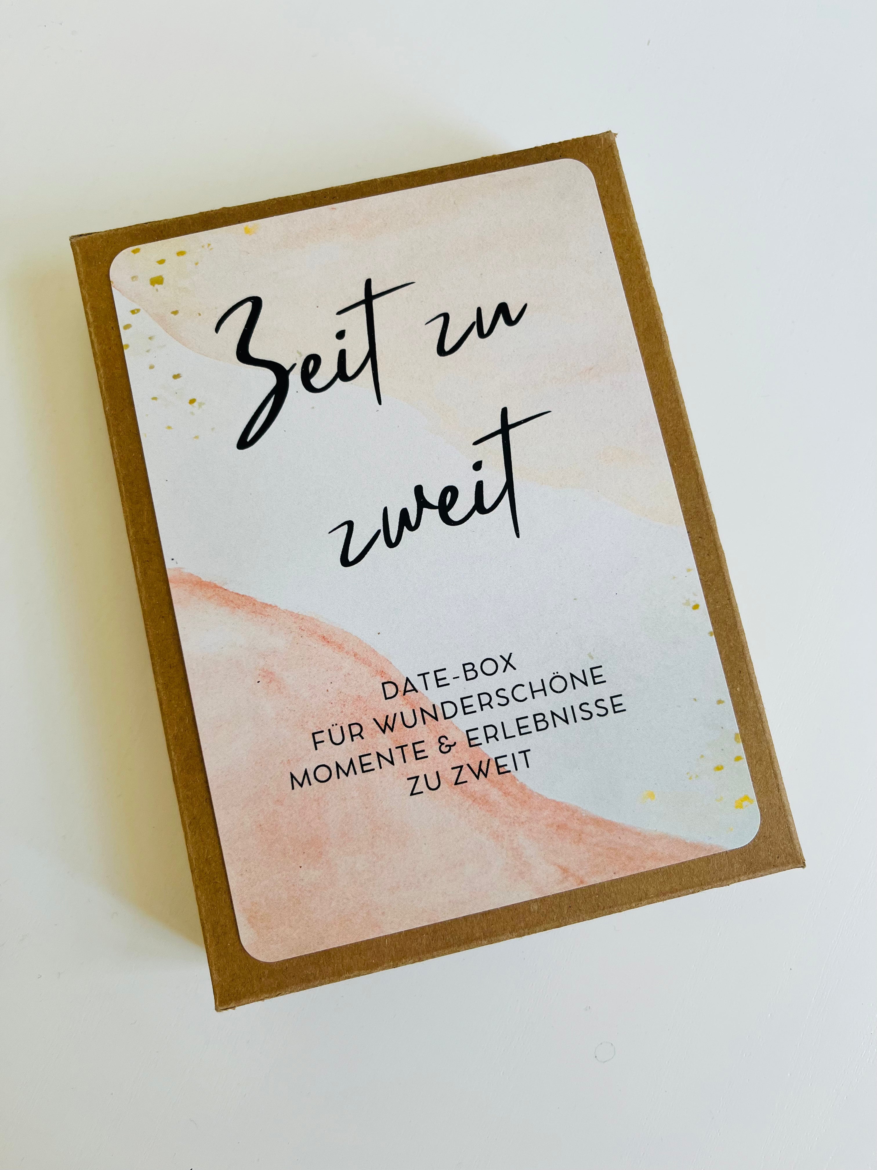 Zeit zu zweit | Ausfüllkarten mit Beispielen | als Hochzeitsgeschenk