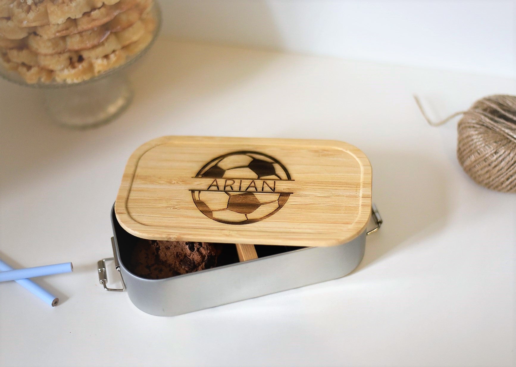 Brotdose Schulkind | Fußball | Einschulungsgeschenk | personalisiert