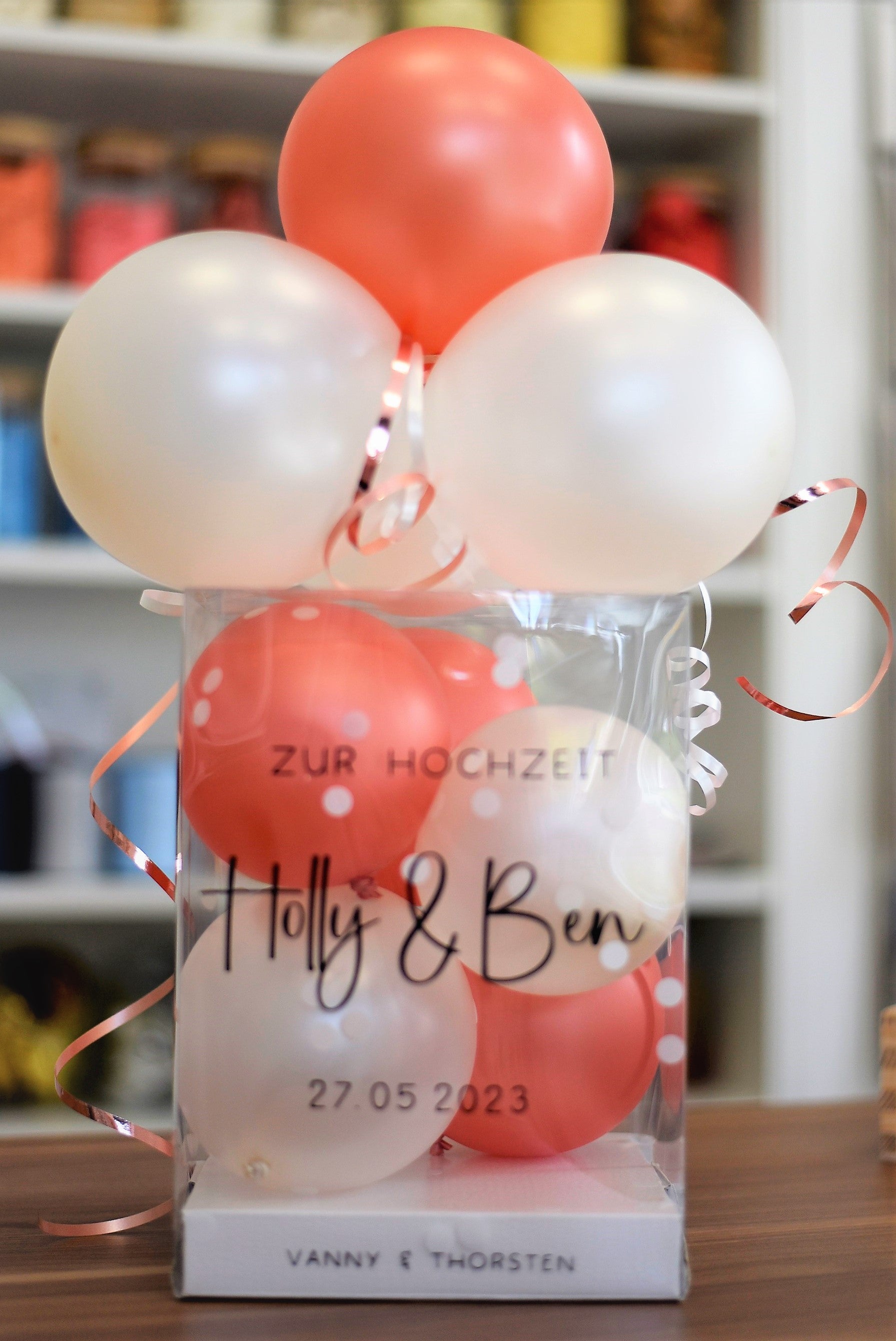Geld- & Gutscheinballonbox | auch als DIY-Kit | zur Hochzeit | zur Geburt
