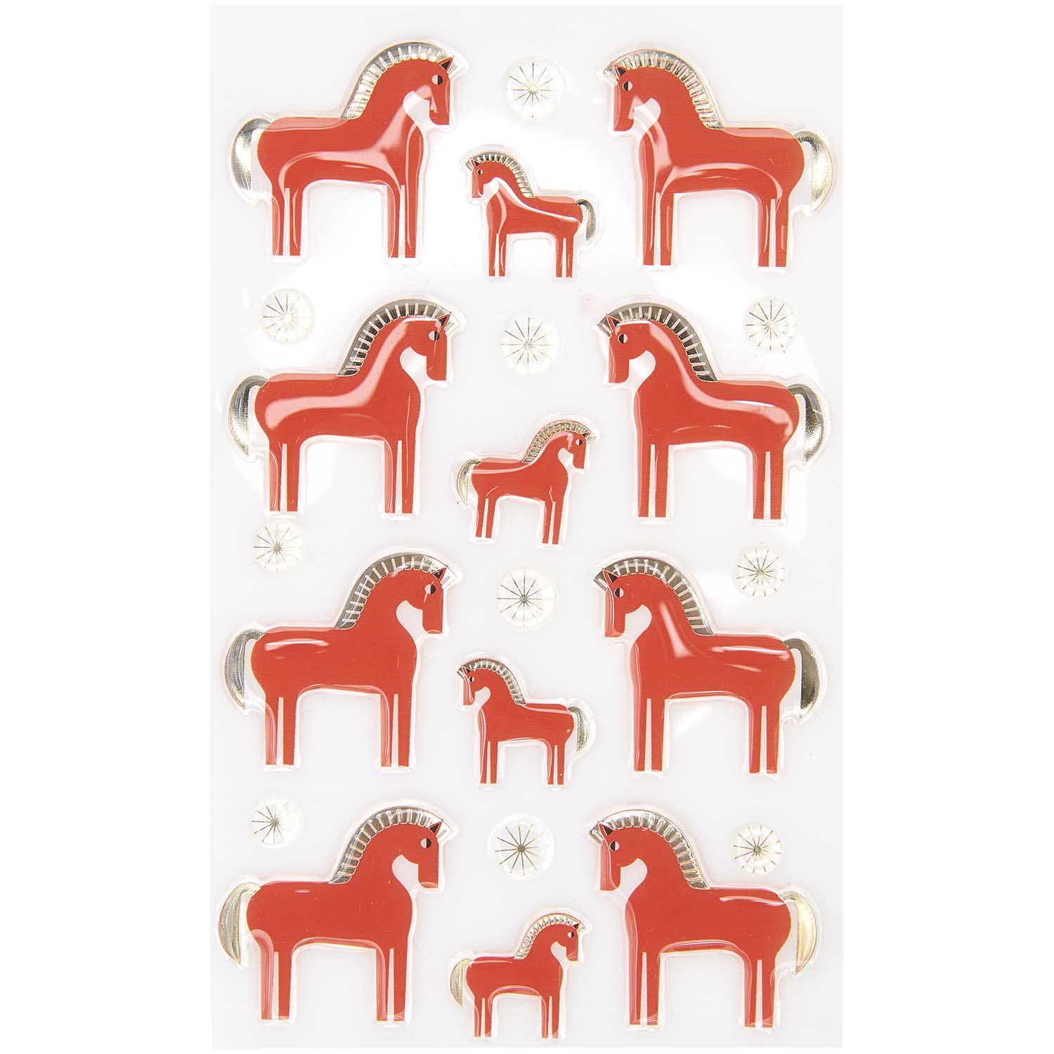 Gelsticker Pferd | Weihnachtssticker | Christmas Rocks! | FSC Mix