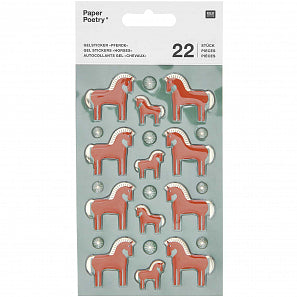 Gelsticker Pferd | Weihnachtssticker | Christmas Rocks! | FSC Mix