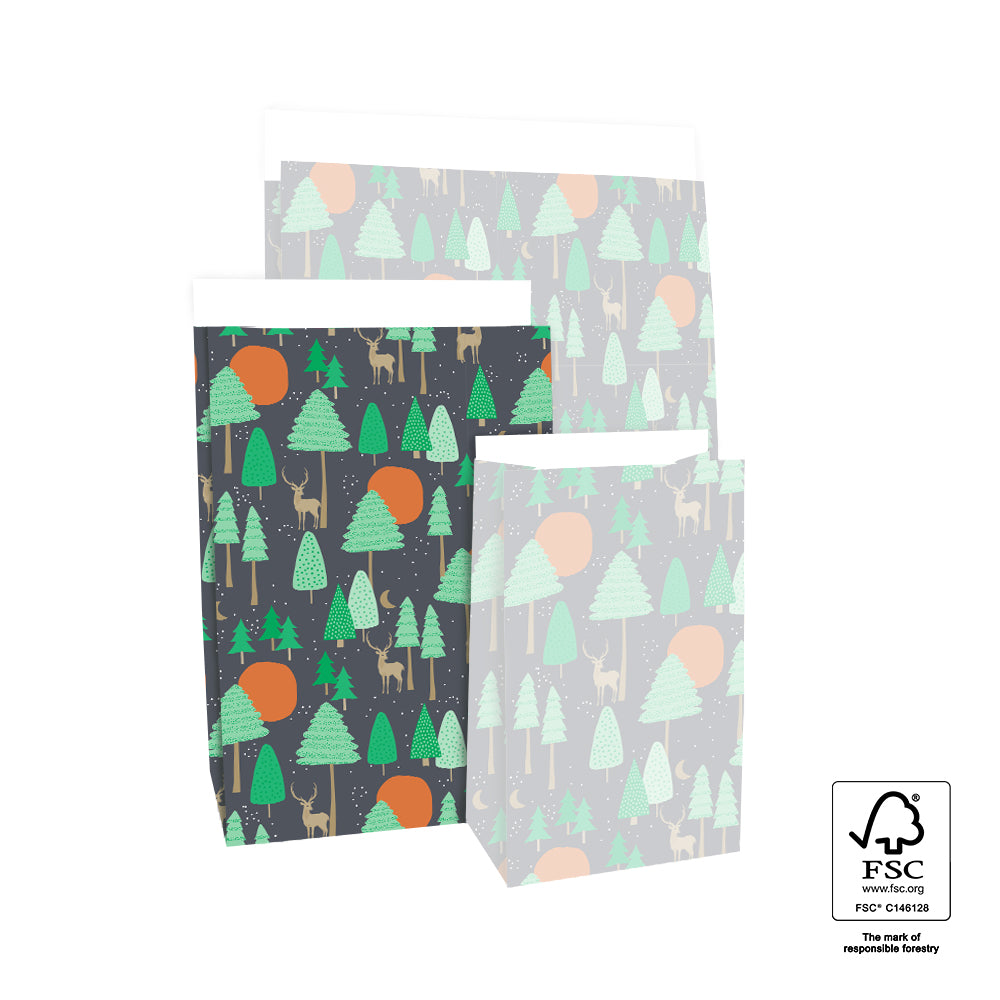 Blockbodenbeutel | Winter-Edition | Geschenkverpackung