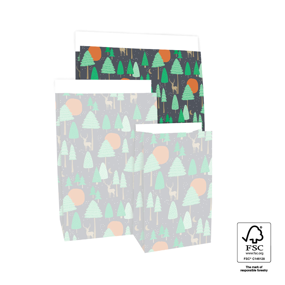 Blockbodenbeutel | Winter-Edition | Geschenkverpackung