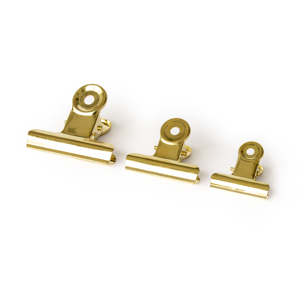 Geschenkklammer Gold | Geschenkverpackung | 4er Set