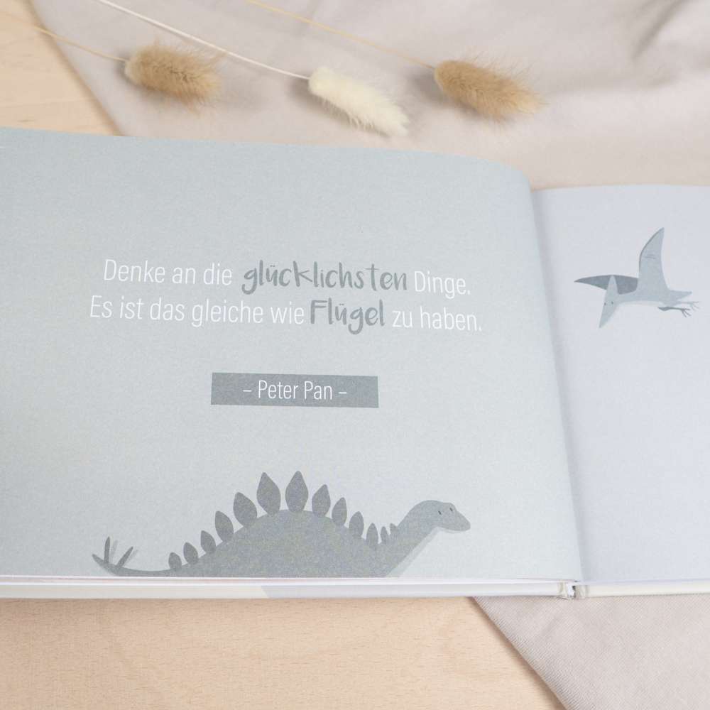 Dinosaurier Kindergarten Freundebuch | Erinnerungen sammeln | Geschenk für Kleinkind | Mintkind