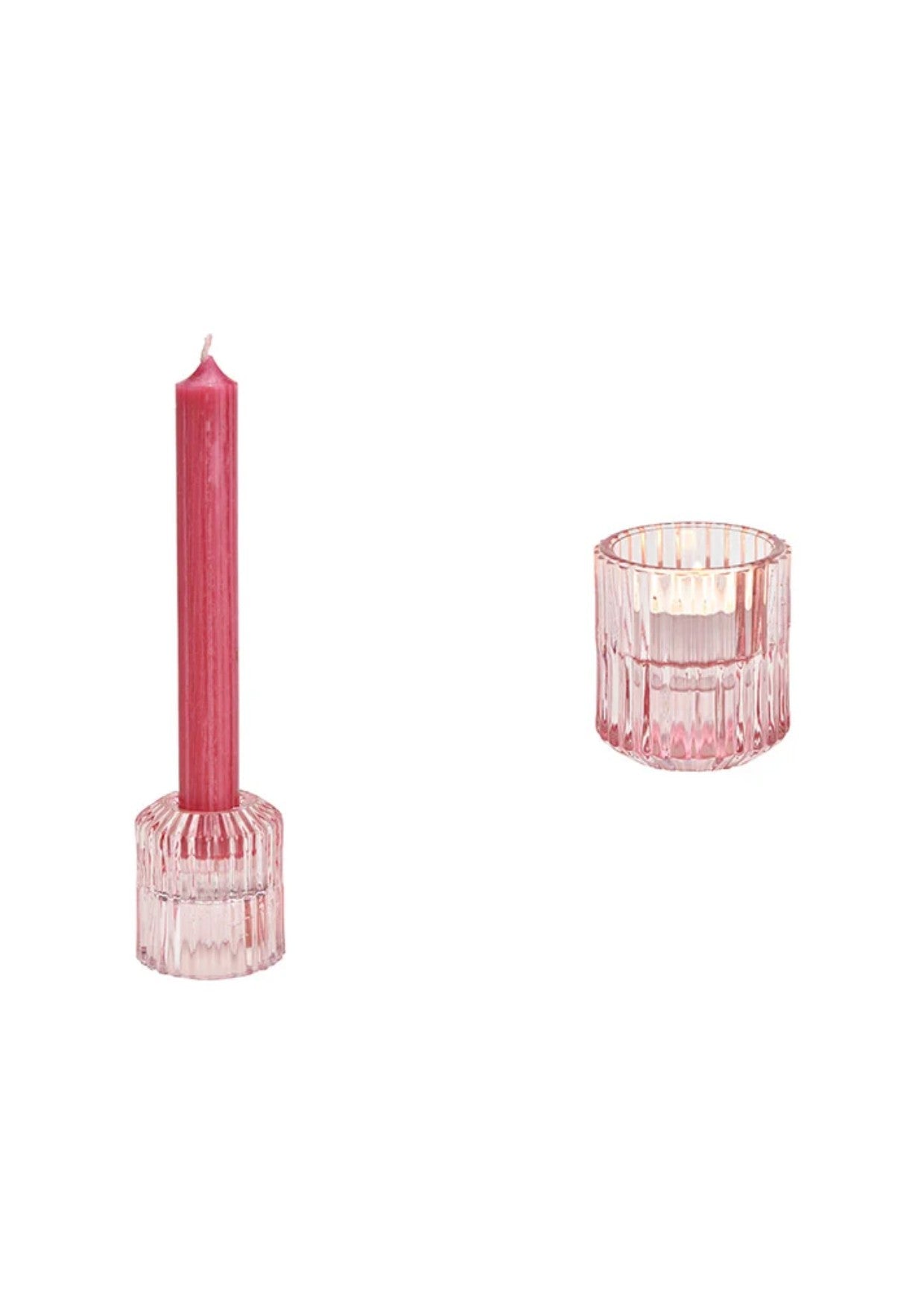 Kerzenhalter mit Doppelfunktion für Teelicht und Stabkerze | verschiedene Farben
