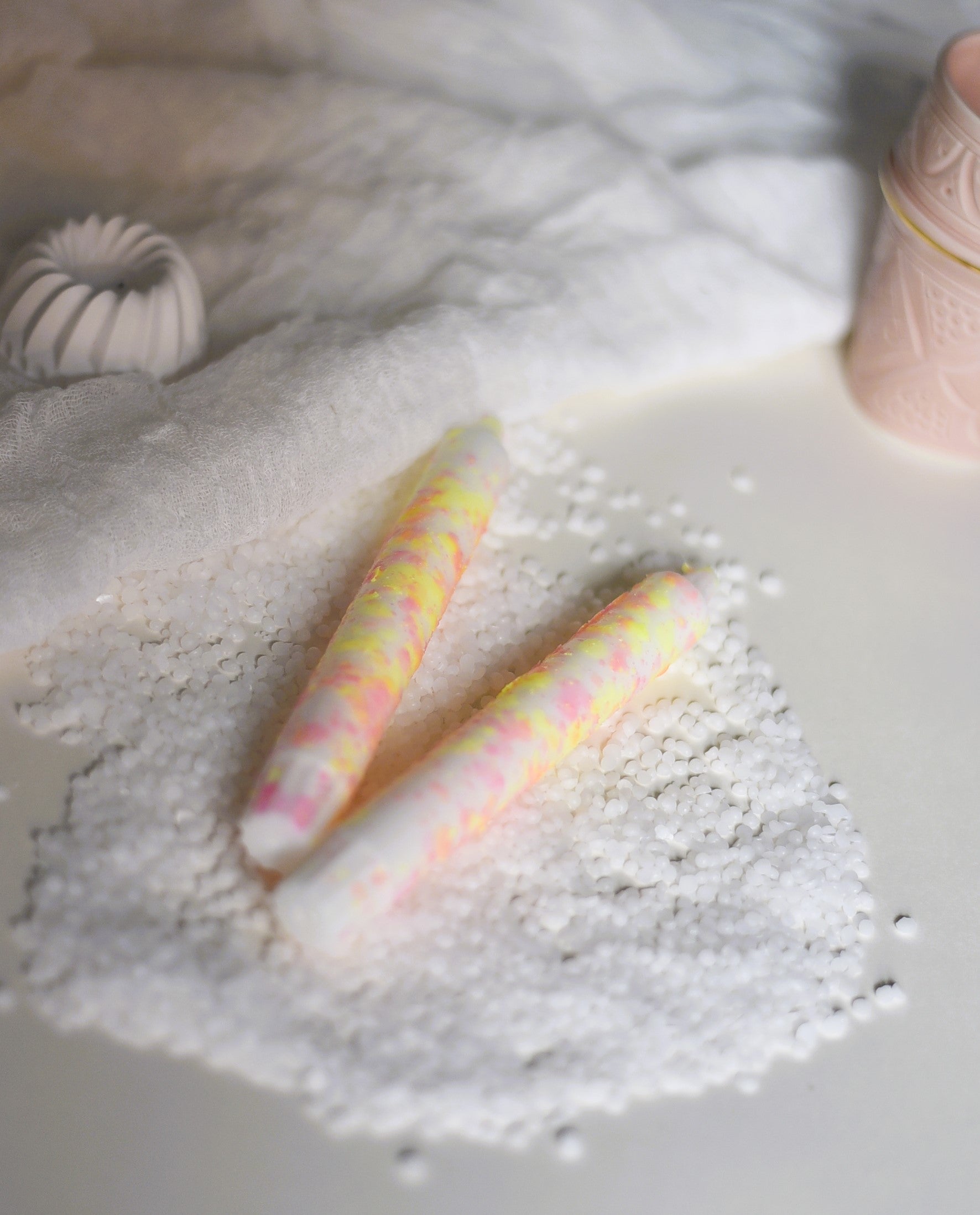 Dip Dye Konfetti Party Kerze | Handmade by Rosmarinparty