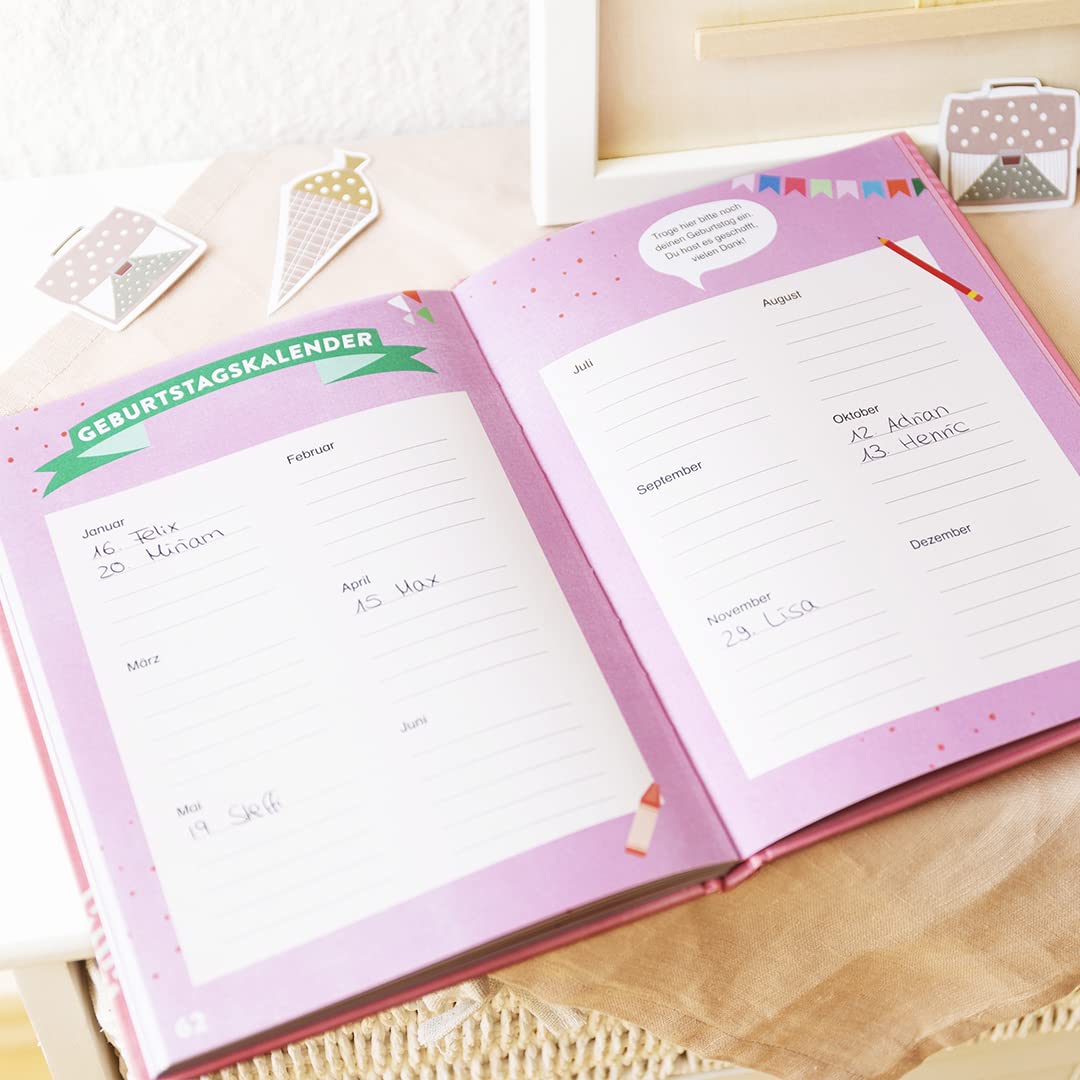 Meine Schulfreunde (Einhorn) | Freundebuch für die Grundschule