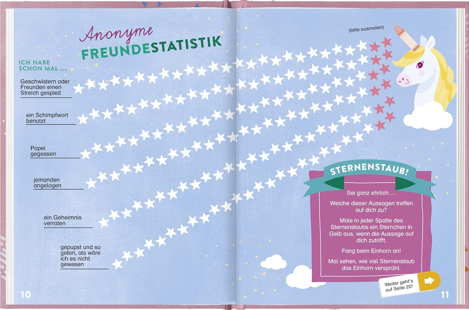 Meine Schulfreunde (Einhorn) | Freundebuch für die Grundschule