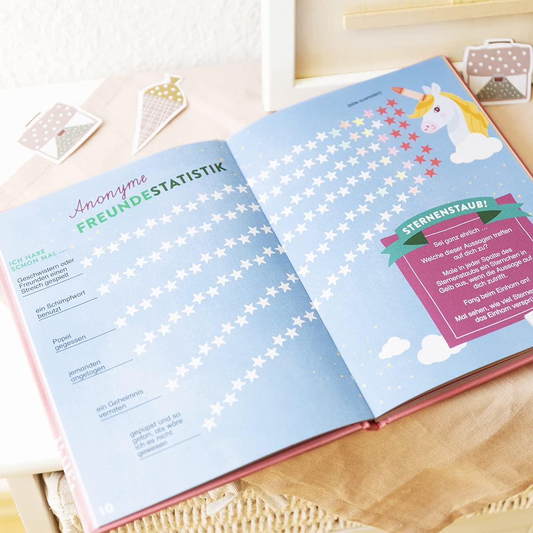 Meine Schulfreunde (Einhorn) | Freundebuch für die Grundschule