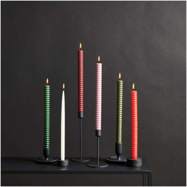 Stielkerzenhalter | Metall | Schwarz me