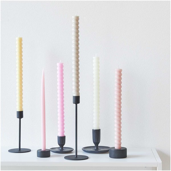 Stielkerzenhalter | Metall | Schwarz me