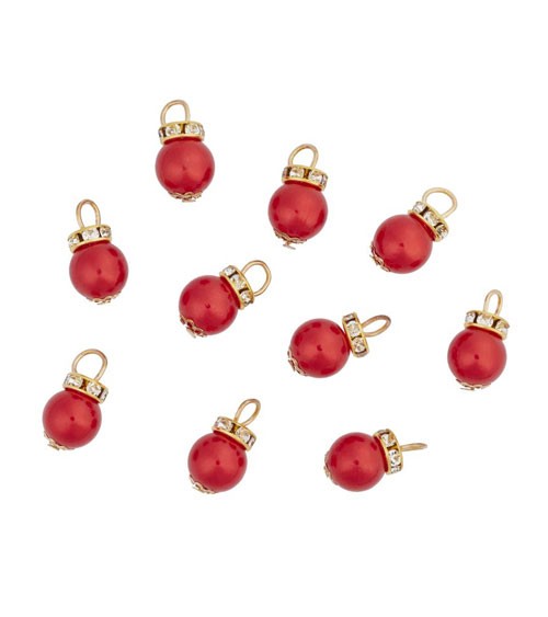 Christbaumkugeln | rot | Wichtel | Weihnachten