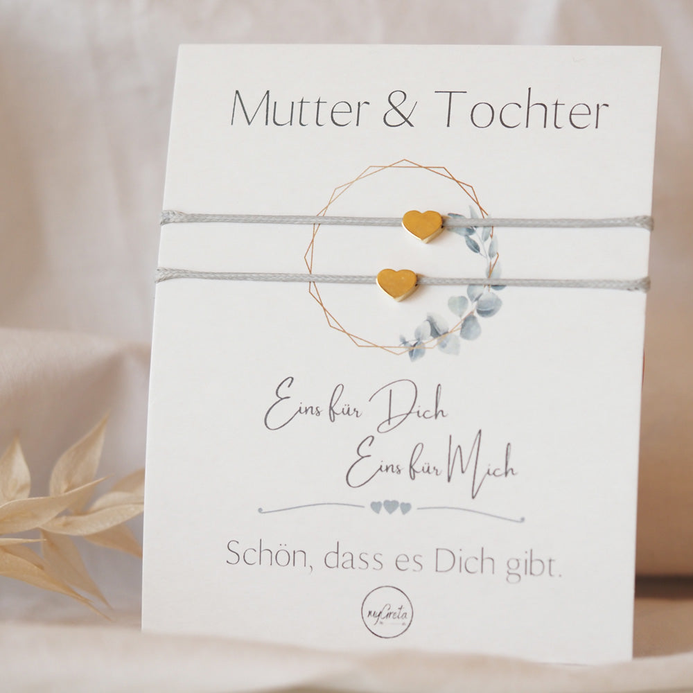 Mutter & Tochter | Armbändchen Set für dich und deine Mama | 2er Set | mygreta