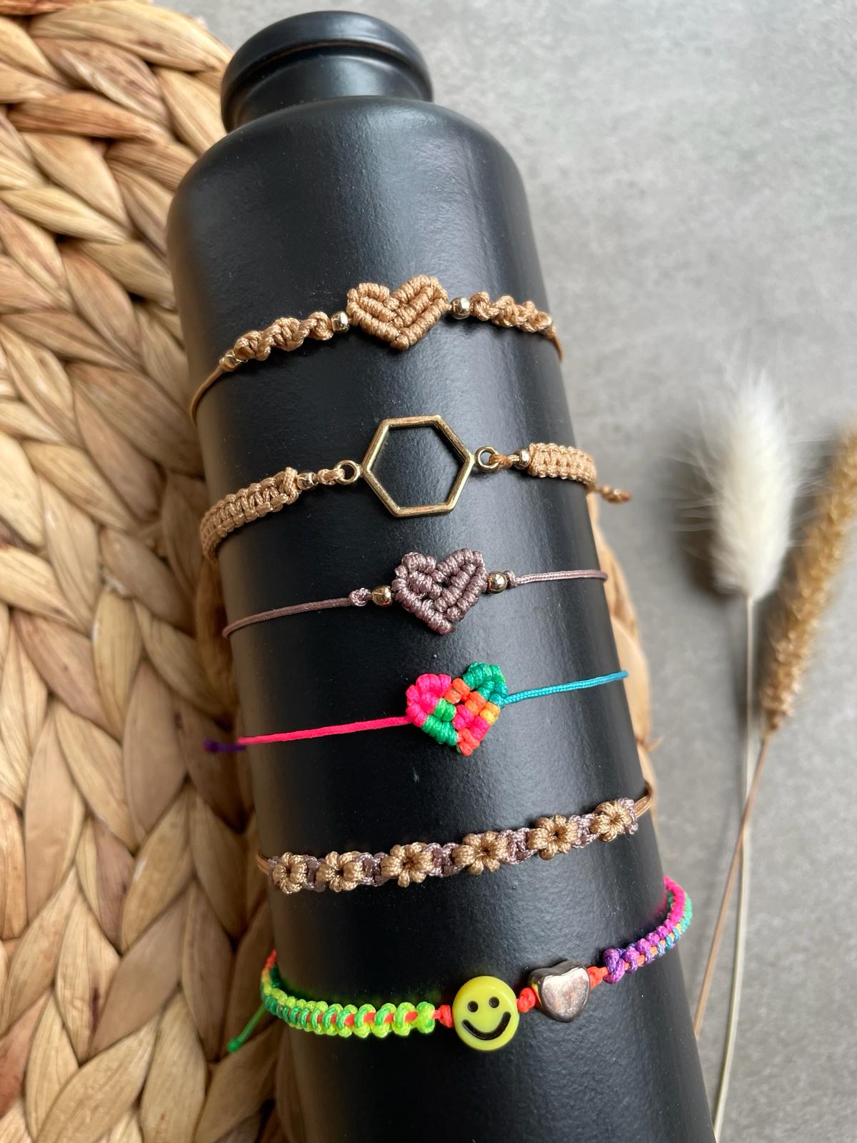 MAKRAMEE SCHMUCK-WORKSHOP | GESTALTE ZWEI ARMBÄNDER | mit Anastasia