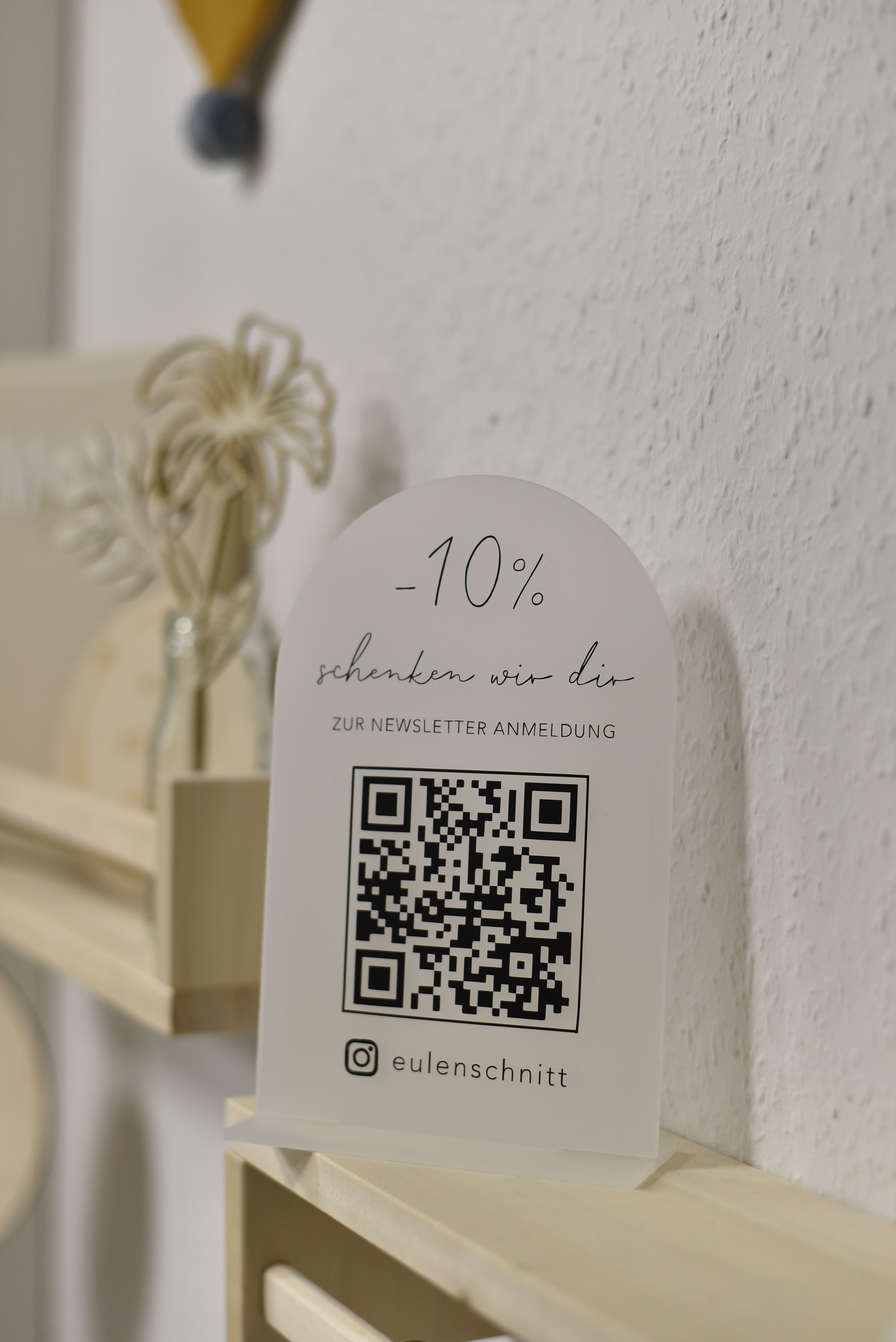 QR-Aufsteller personalisiert | für deinen perfekten Auftritt