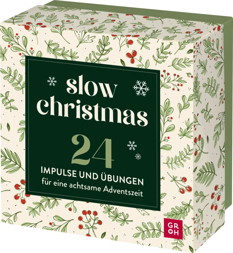 Slow Christmas 24 Impulse und Übungen für eine achtsame Adventszeit | Zettelbox mit 24 Impulse und Übungen für eine achtsame Adventszeit