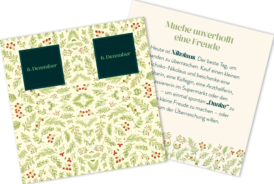 Slow Christmas 24 Impulse und Übungen für eine achtsame Adventszeit | Zettelbox mit 24 Impulse und Übungen für eine achtsame Adventszeit