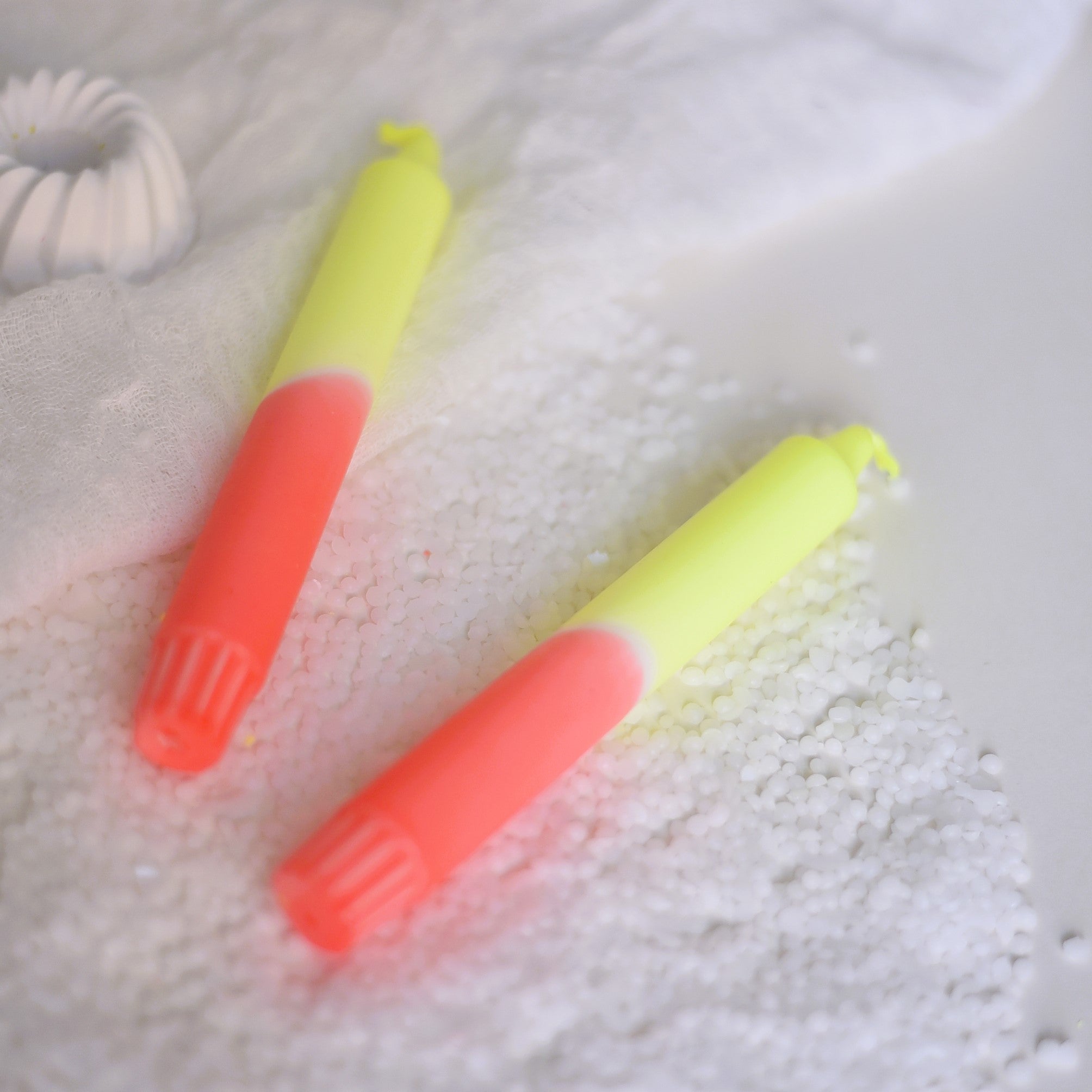 Dip Dye Kerze Textmarker Neon | Handmade by Rosmarinparty