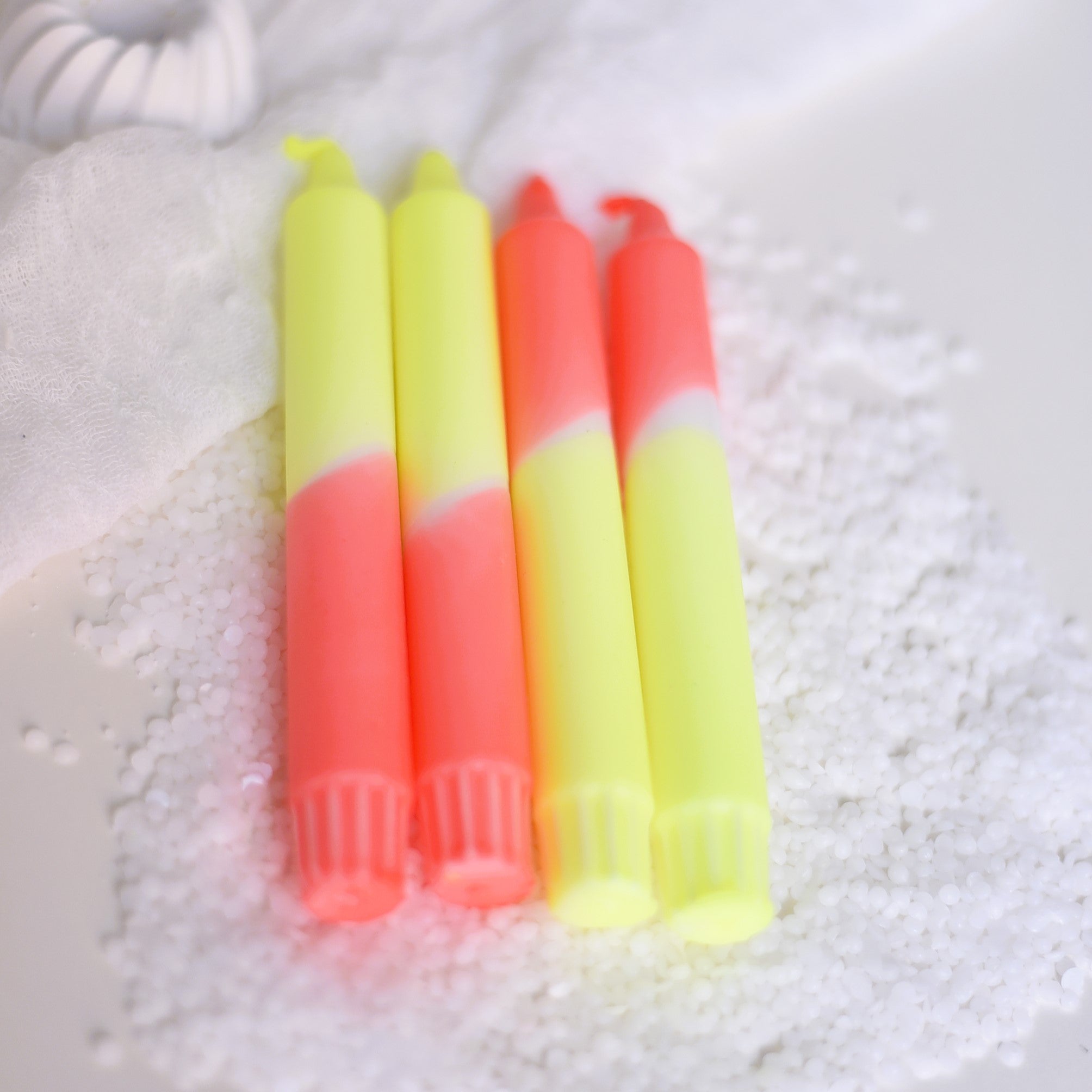 Dip Dye Kerze Textmarker Neon | Handmade by Rosmarinparty