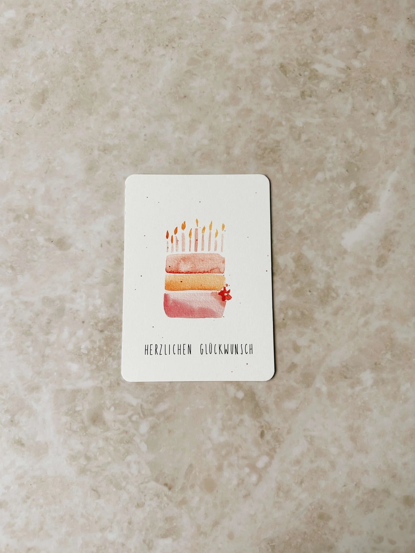 Geburtstagstorte | Postkarte | Linda Mundo