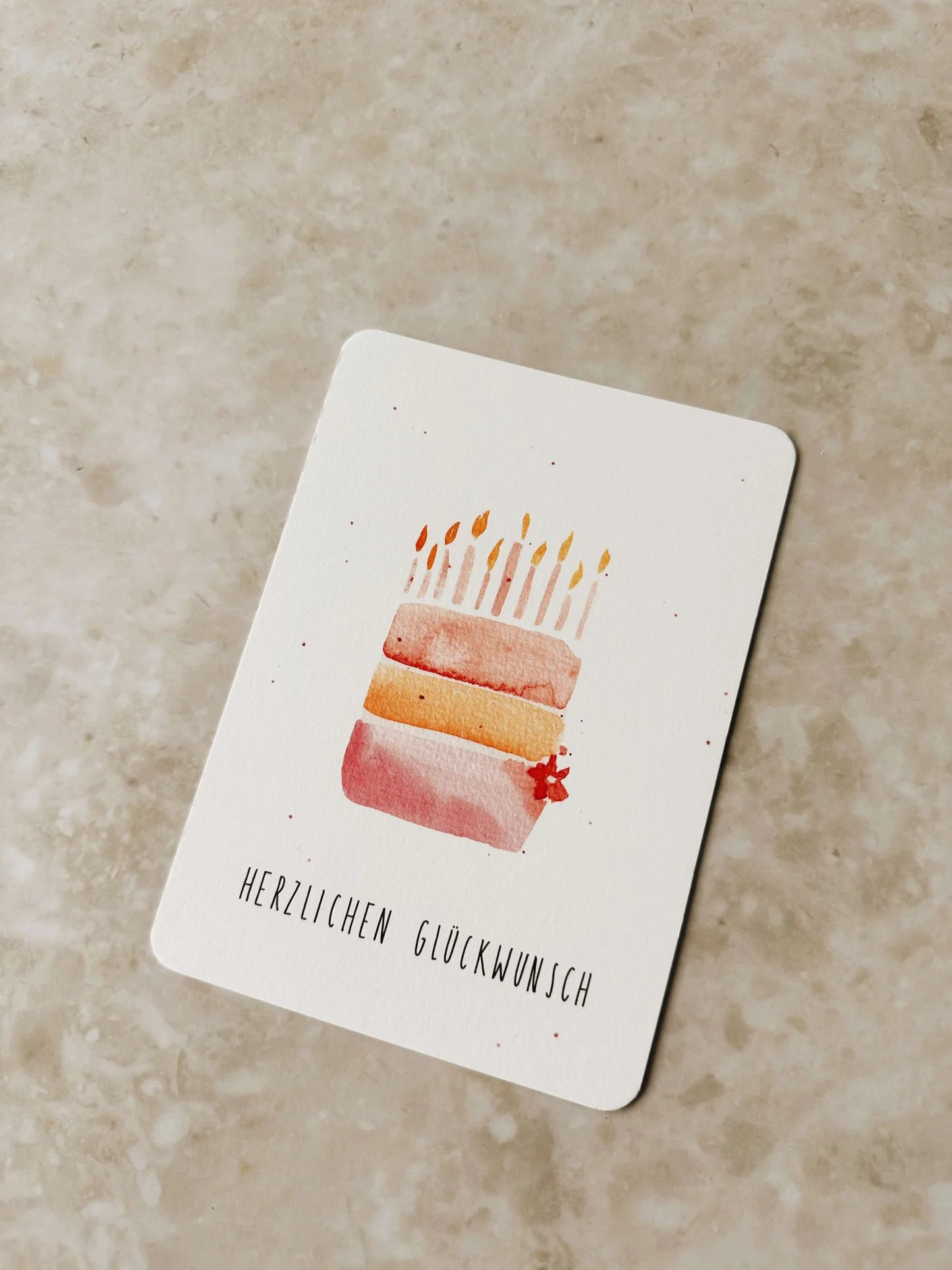 Geburtstagstorte | Postkarte | Linda Mundo