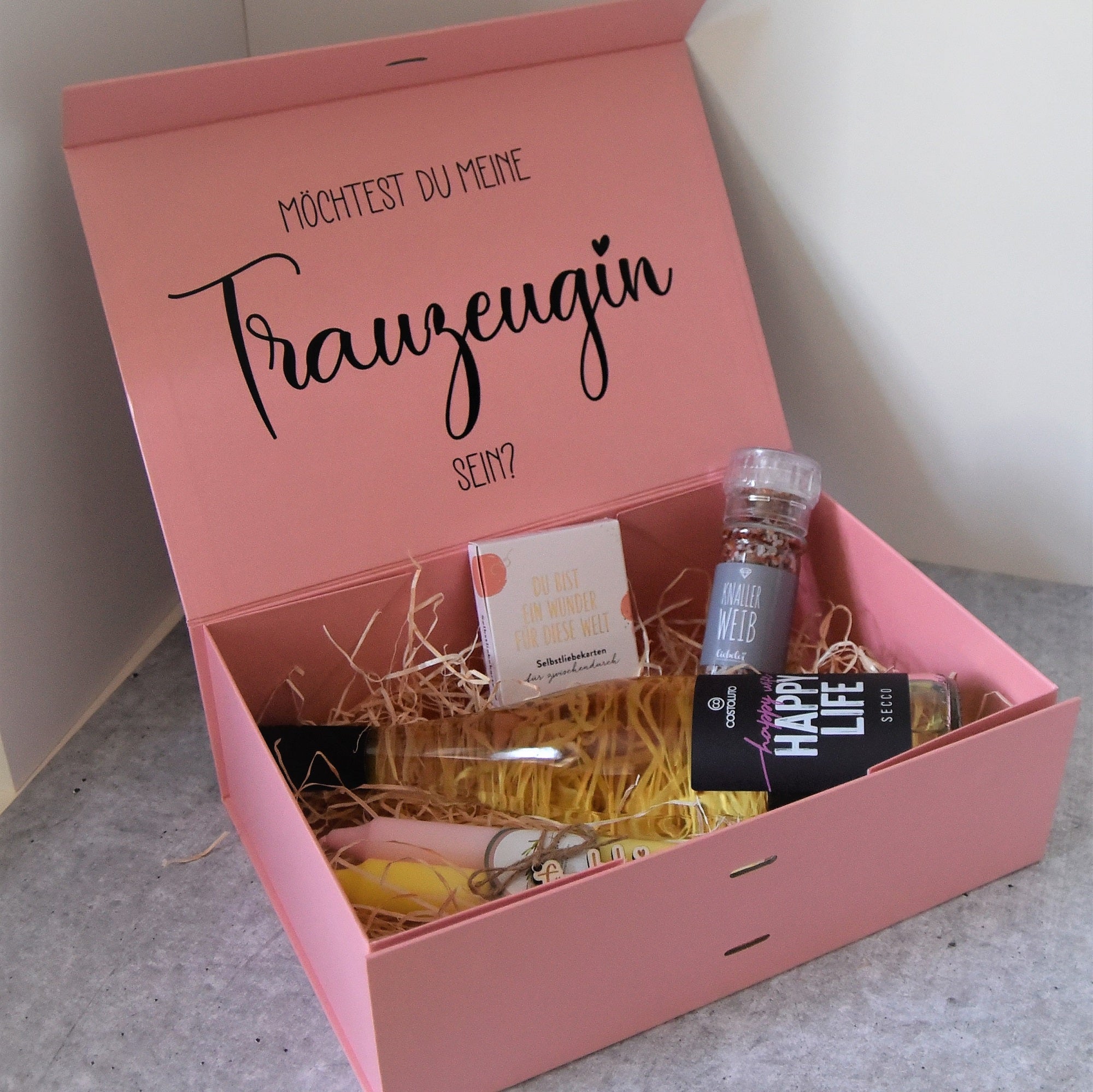 Personalisierte Geschenkbox | Trauzeugin werden | Brautjungfer werden