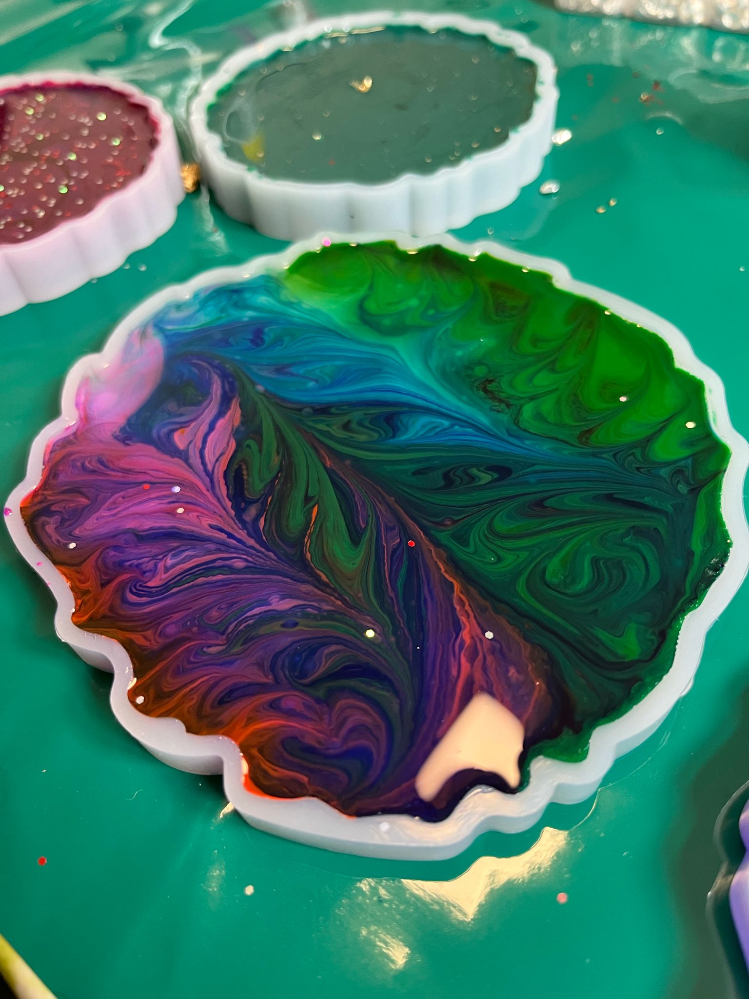 Epoxidharz-Workshop | Tabletts/ Untersetzer-Workshop | eigene Formen