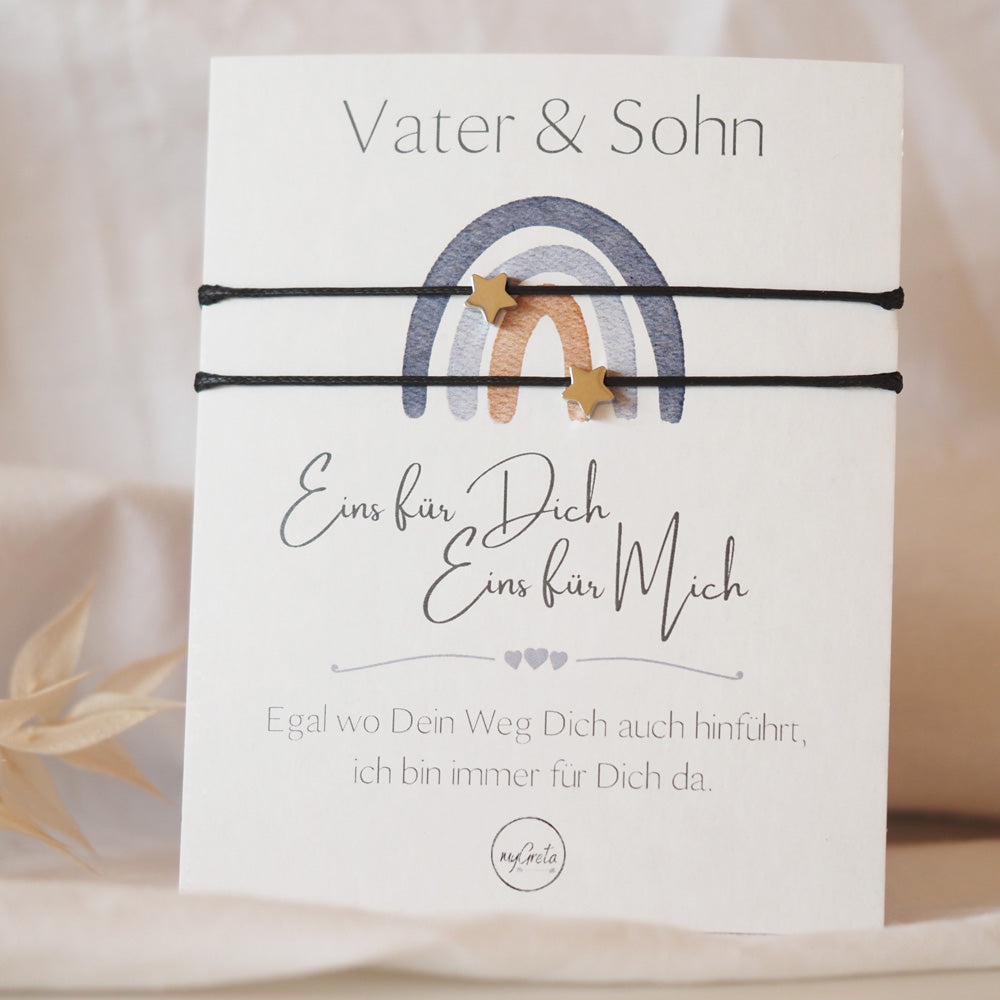Vater Set | Armbändchen Set für dich und dein Kind | 2er Set | mygreta